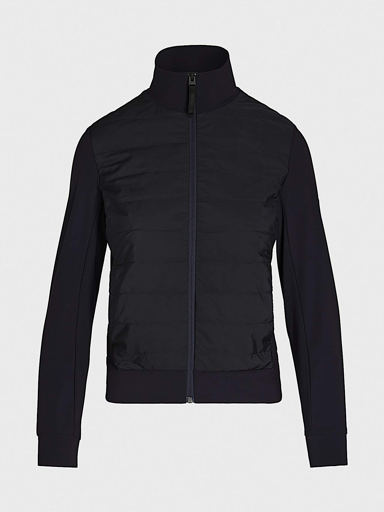 AlphaTauri | JEUTA V1.Y8.02 | Chaqueta de punto elástico con acolchado frontal in Azul Marino for Mujer