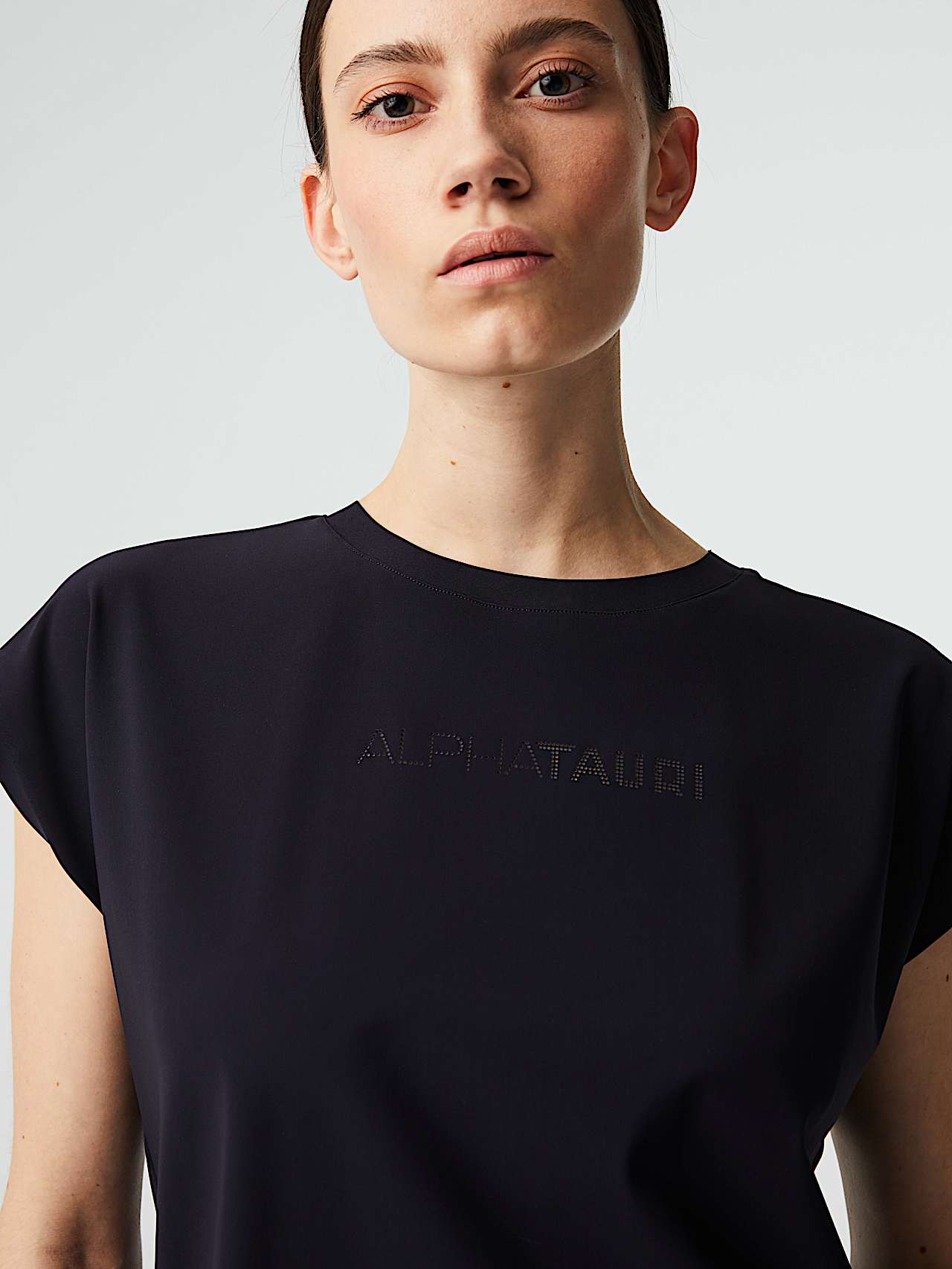 AlphaTauri | JEUWAL V2.Y8.02 | T-shirt en jersey Power Stretch in Bleu Marine for Femme