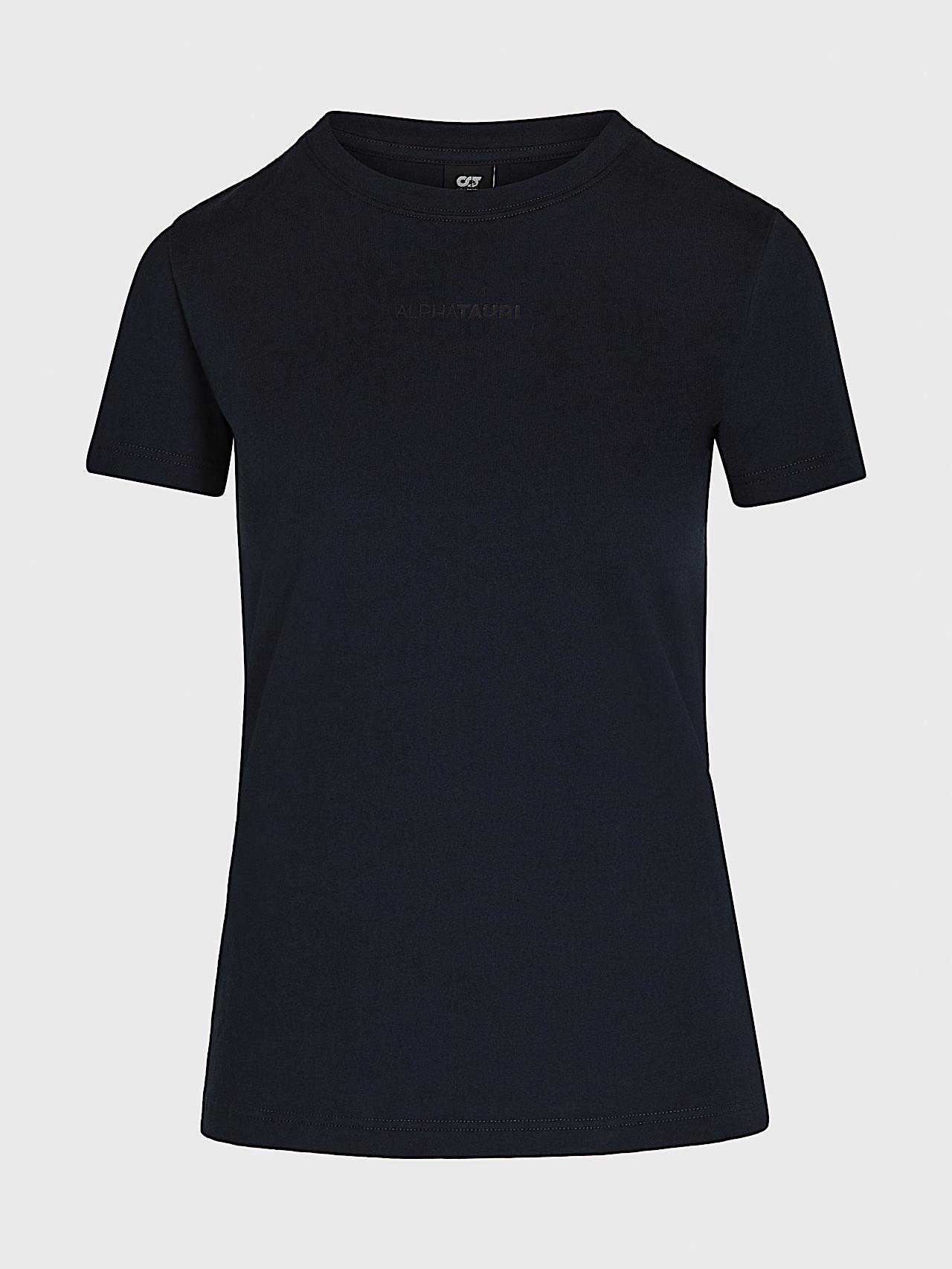AlphaTauri | JERU V4.Y8.02 | Baumwoll-T-Shirt mit charakteristischem Logo in Navy für Damen