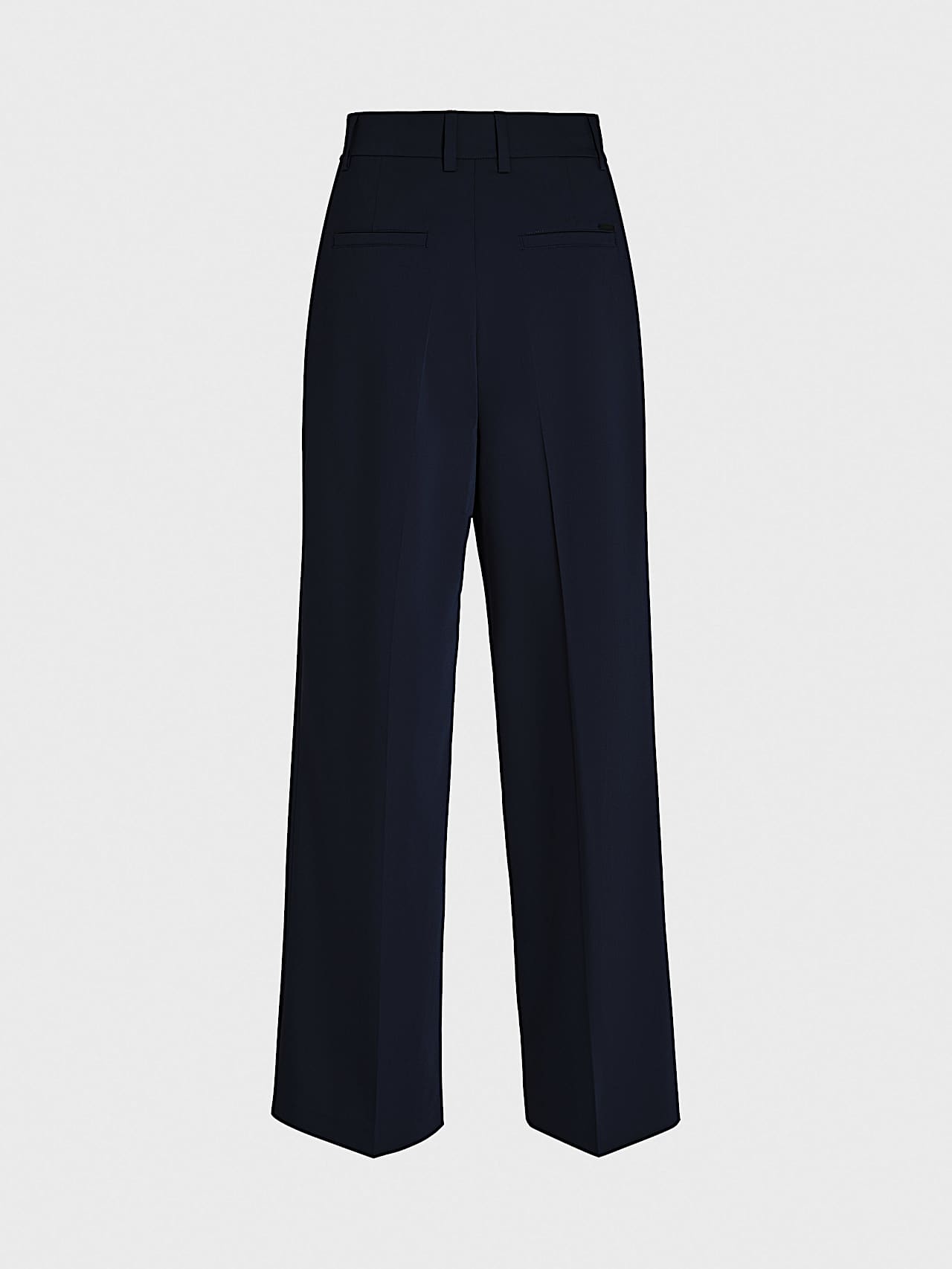 AlphaTauri | PECRA V1.Y8.01 | High-Waisted Wide-Leg Trousers in Navy for Women