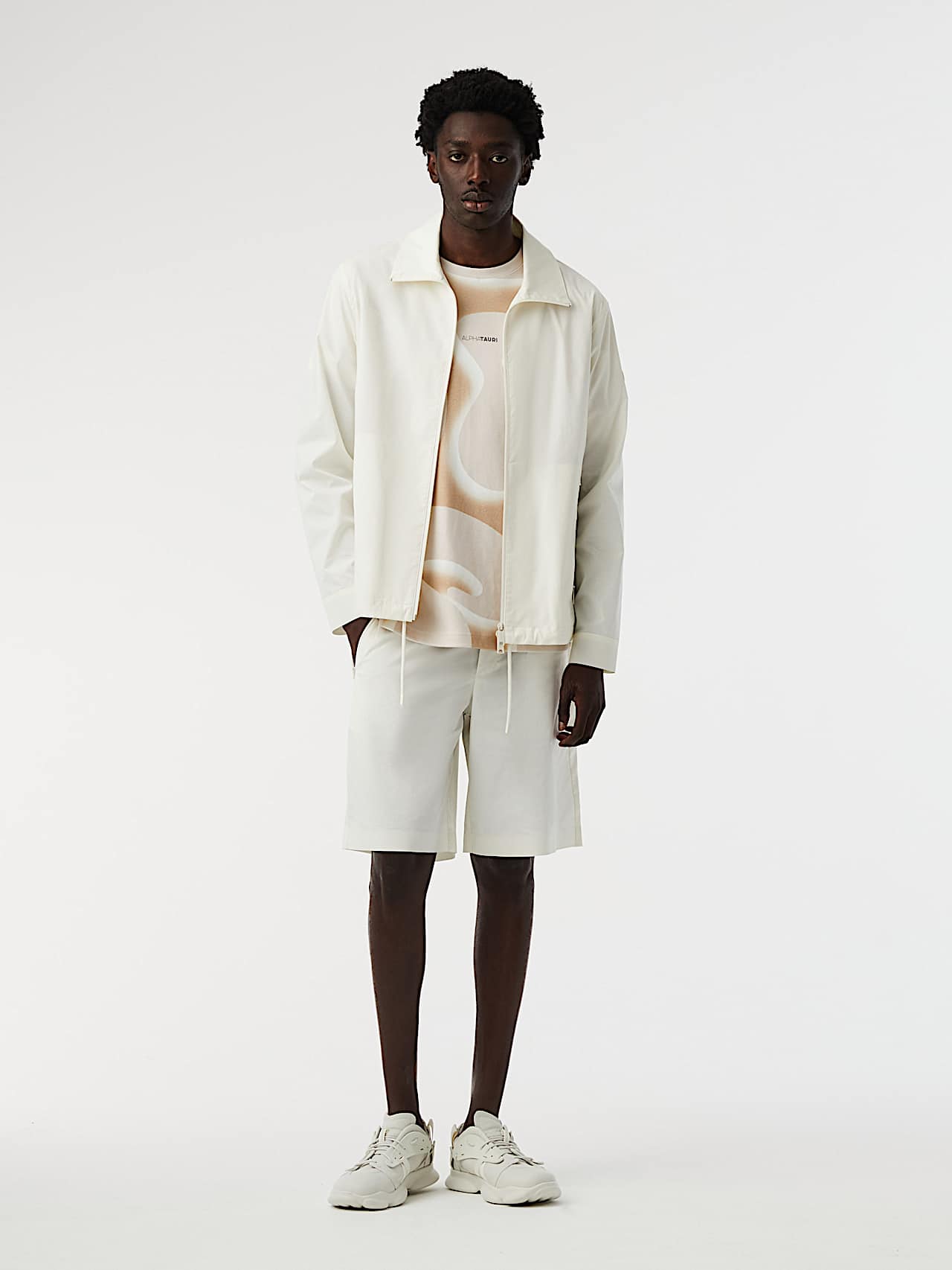 AlphaTauri | WLAN V1.Y8.01 | Water Resistant Overshirt in Ivory for Men