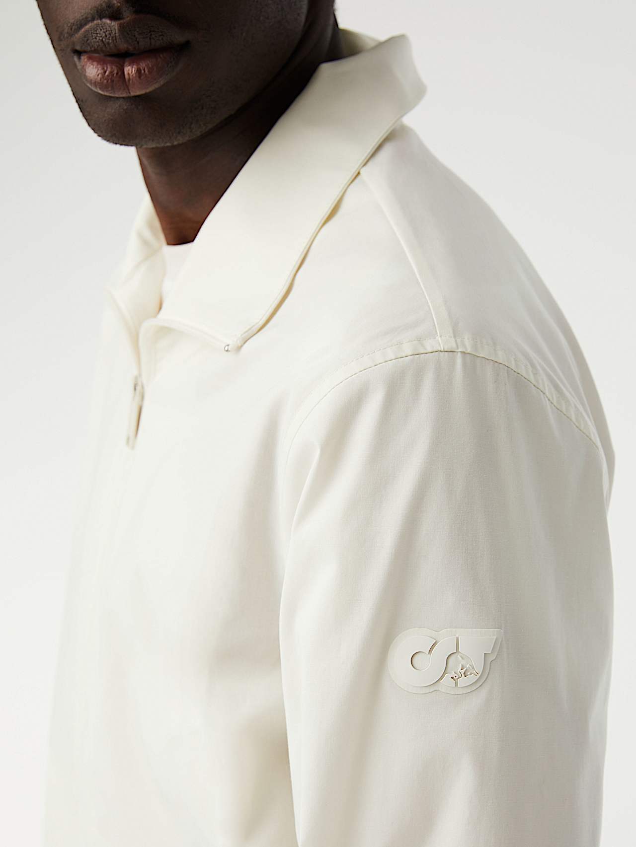 AlphaTauri | WLAN V1.Y8.01 | Water Resistant Overshirt in Ivory for Men