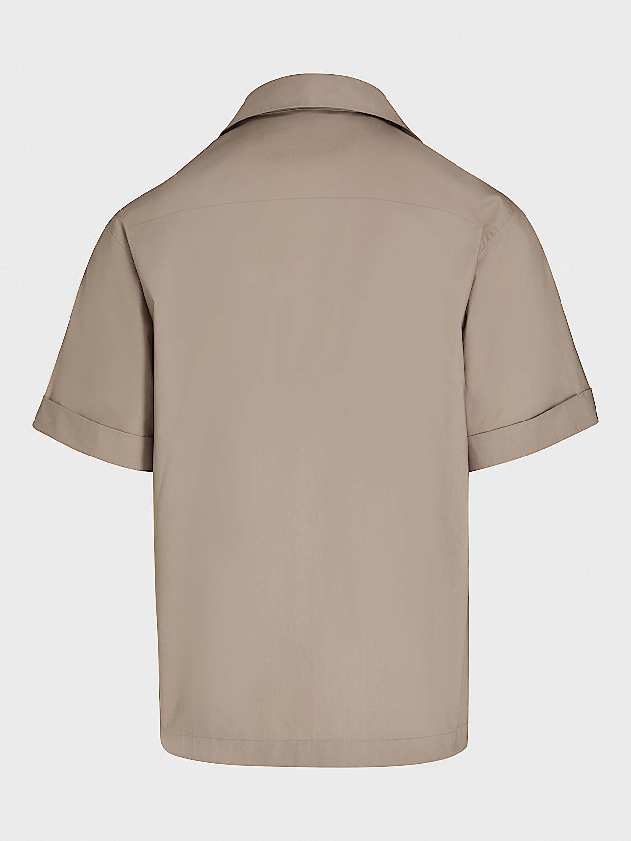 AlphaTauri | WELSH V1.Y8.01 | Chemise à manches courtes déperlante in Taupe/Brun for Homme