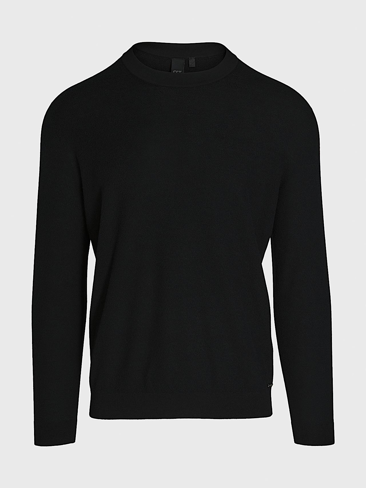 AlphaTauri | FACAS V2.Y8.01 | Seamless 3D Knit Cashmere-Coolmax® Sweater in Black for Men