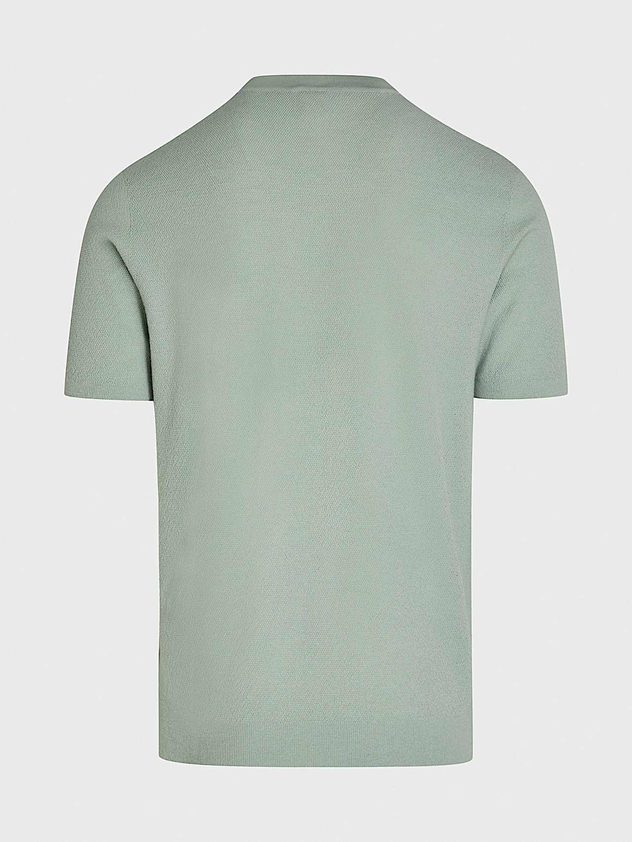 AlphaTauri | FECAS V2.Y8.01 | Seamless 3D Knit Cashmere-Coolmax® T-Shirt in Dusty Mint for Men