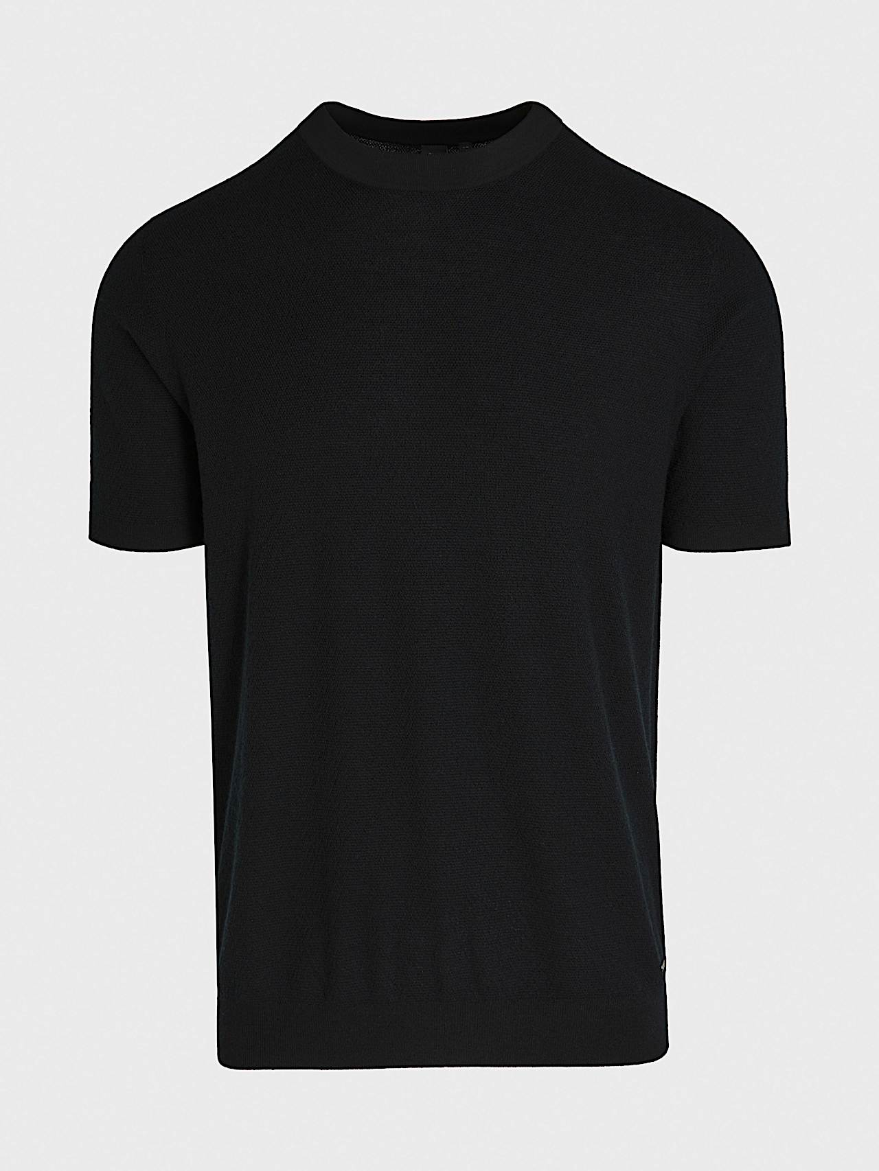 AlphaTauri | FECAS V2.Y8.01 | Nahtloses 3D-Strick-T-Shirt aus Kaschmir und Coolmax® in Schwarz für Herren