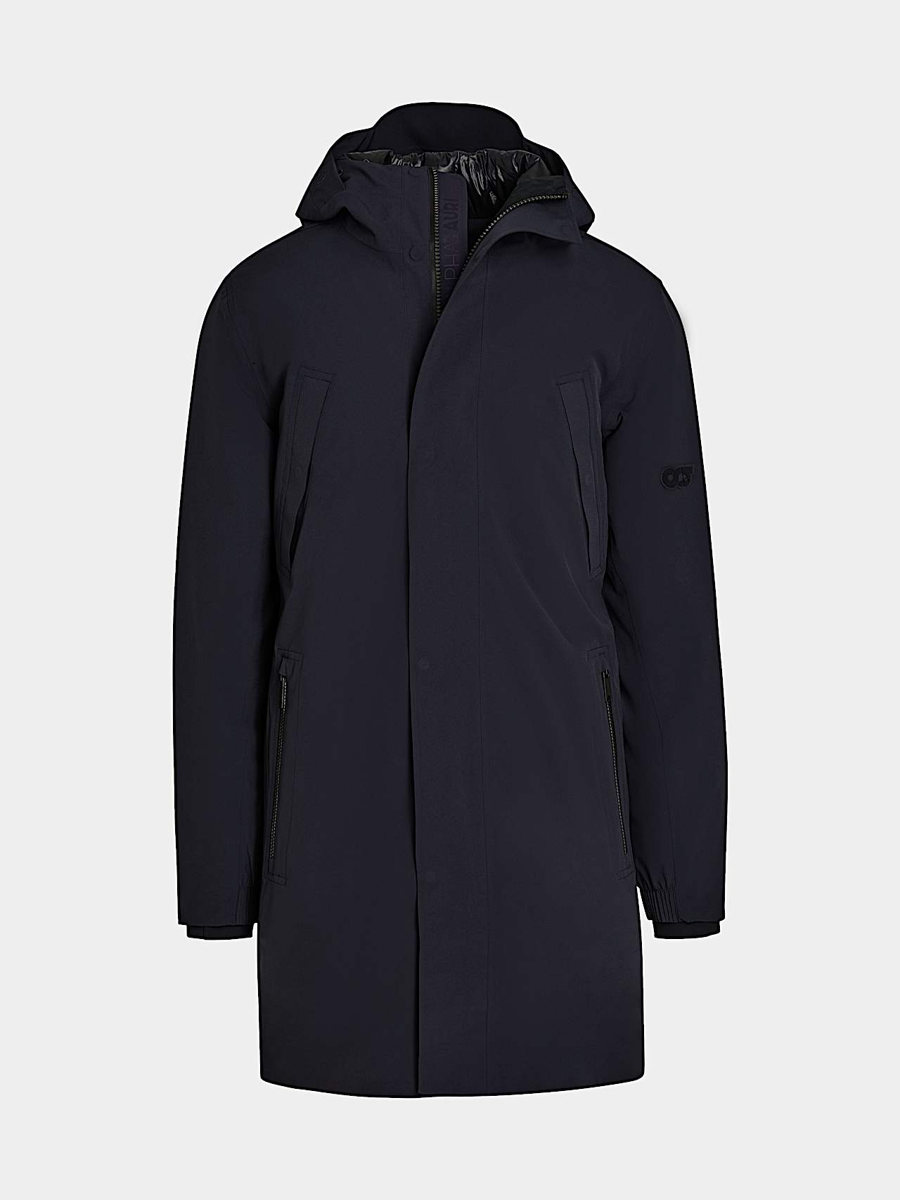 AlphaTauri | KOOV V10.Y7.02 | Parka pliable déperlante emblématique en Taurobran® in Bleu Marine for Homme