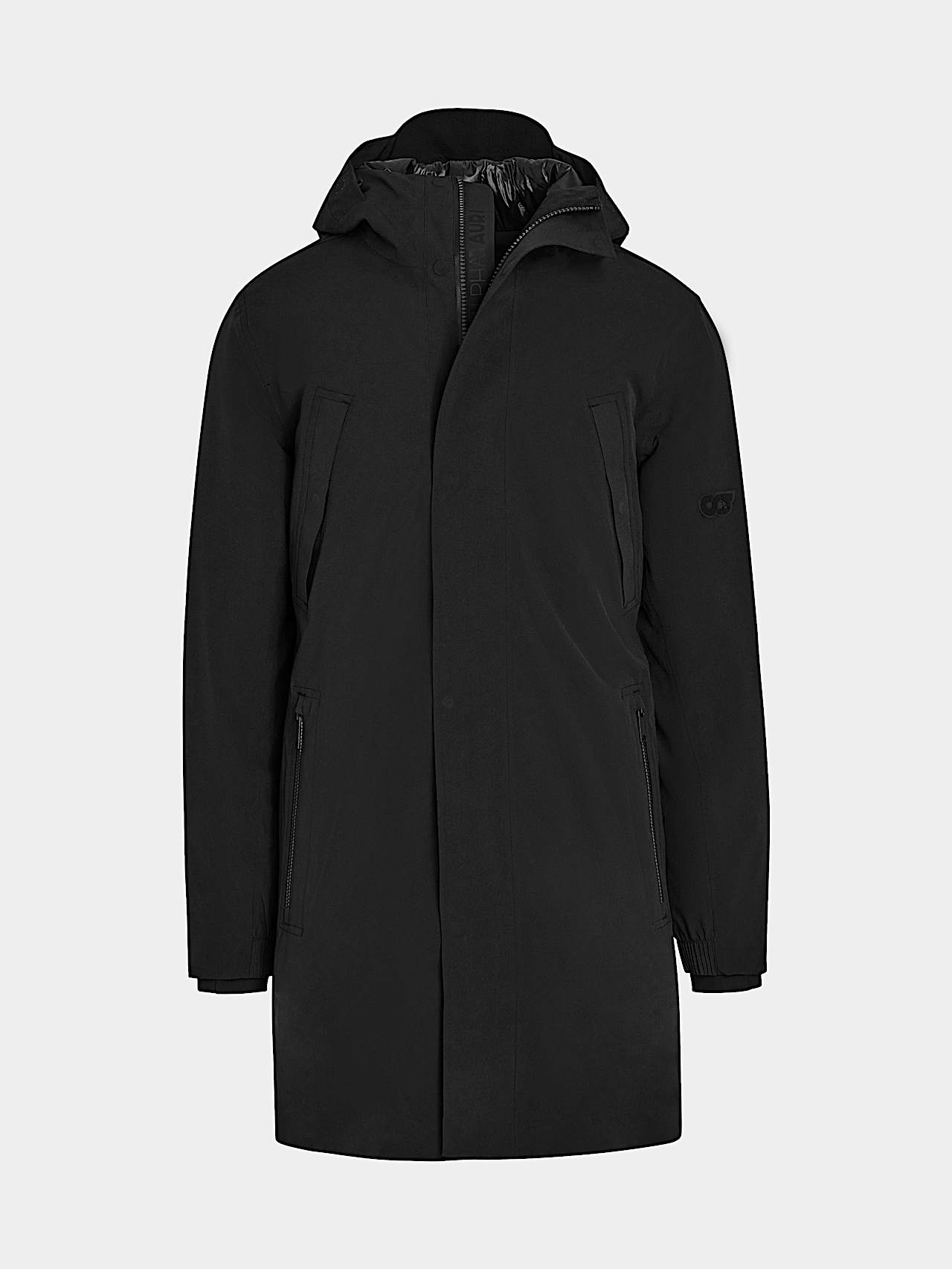 AlphaTauri | KOOV V10.Y7.02 | Parka pliable déperlante emblématique en Taurobran® in Noir for Homme