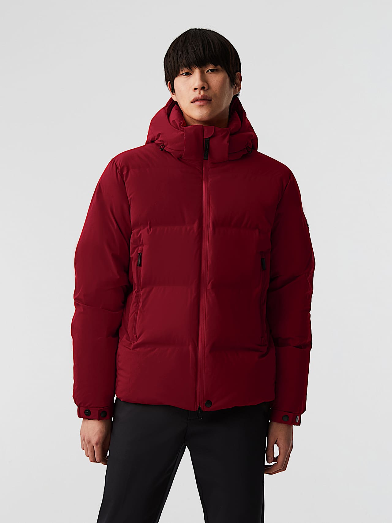 AlphaTauri | ODORU V3.Y8.02 | Padded Down Puffer Jacket in Dark Berry for Men