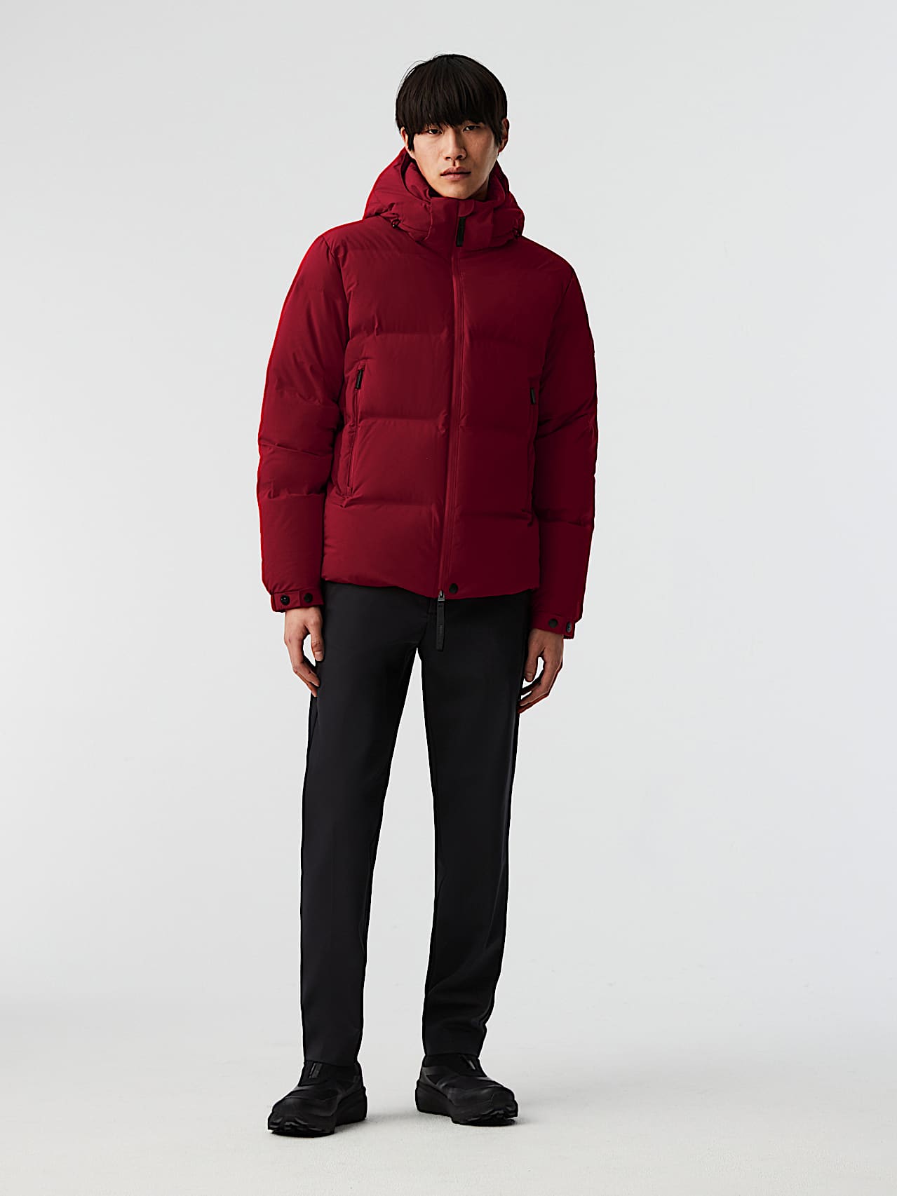 AlphaTauri | ODORU V3.Y8.02 | Padded Down Puffer Jacket in Dark Berry for Men