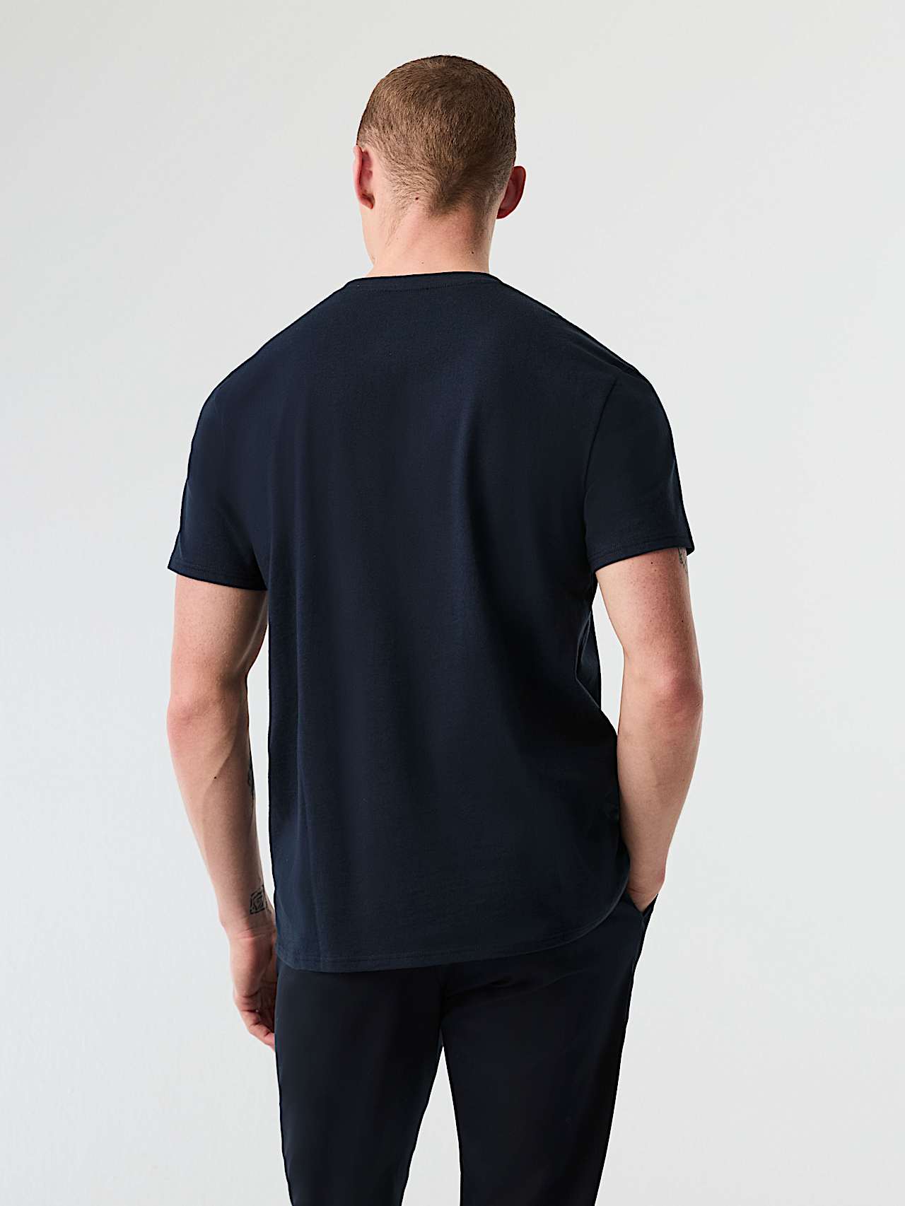 AlphaTauri | JOTTO V1.Y8.02 | Camiseta de algodón con logotipo in Azul Marino for Hombre