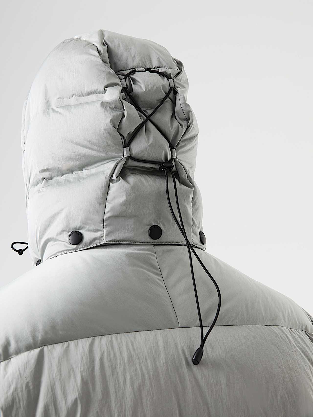 AlphaTauri | OTIS V1.Y9.02 | Padded Down Puffer Jacket in Silver for Men