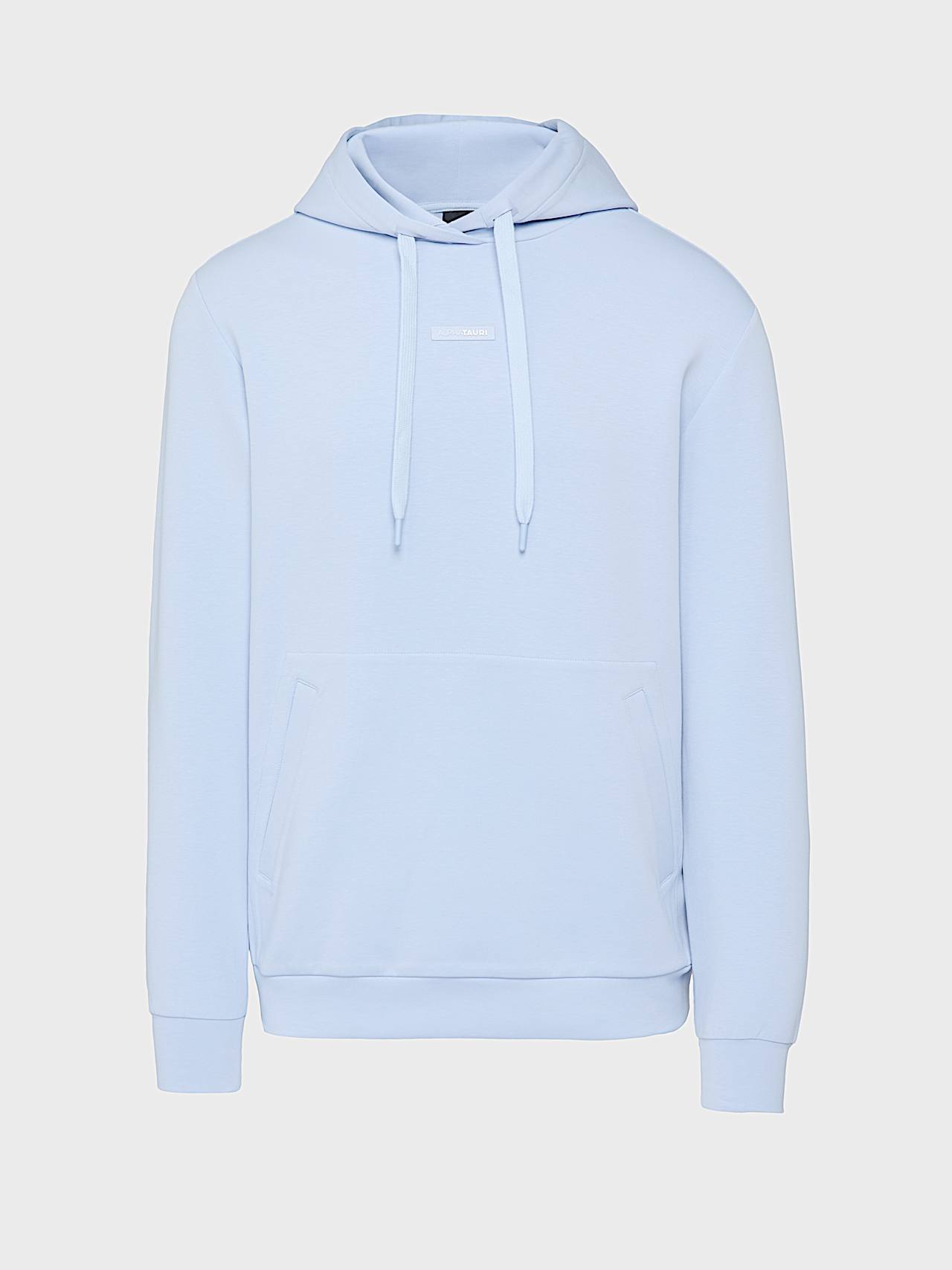 AlphaTauri | SKY V1.Y9.02 | Relaxed Fit Interlock Hoodie in Sky Blue for Men
