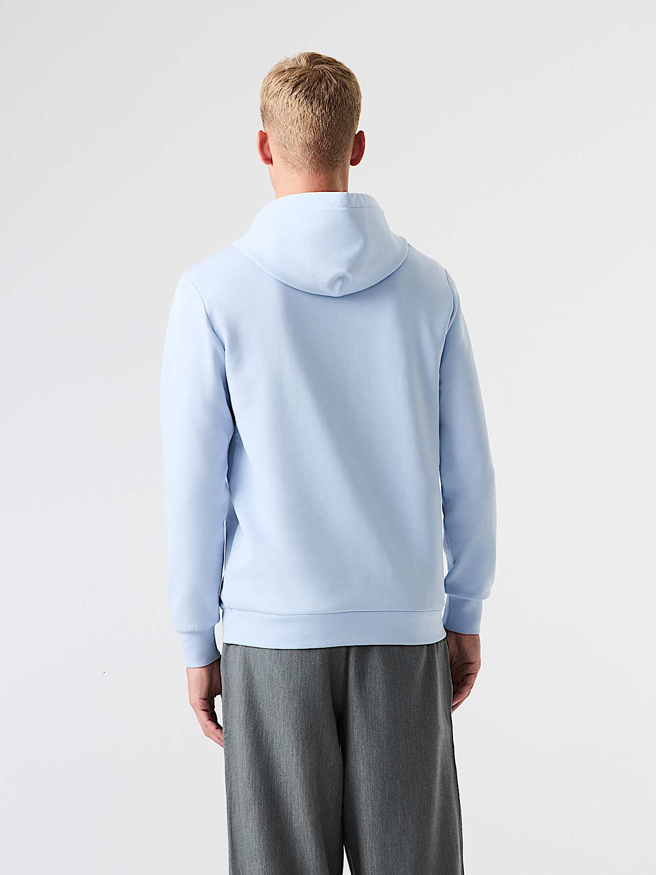 AlphaTauri | SKY V1.Y9.02 | Relaxed Fit Interlock Hoodie in Sky Blue for Men
