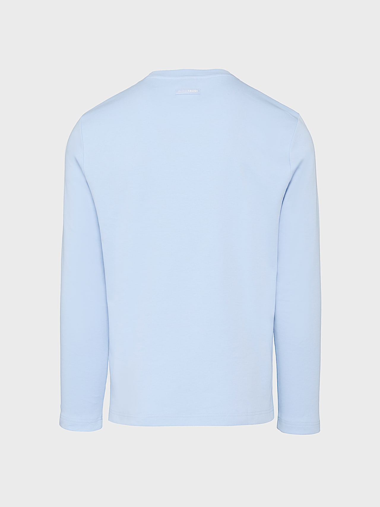 AlphaTauri | STAN V1.Y9.02 | Camiseta de manga larga de algodón grueso con logo in Sky Blue for Hombre