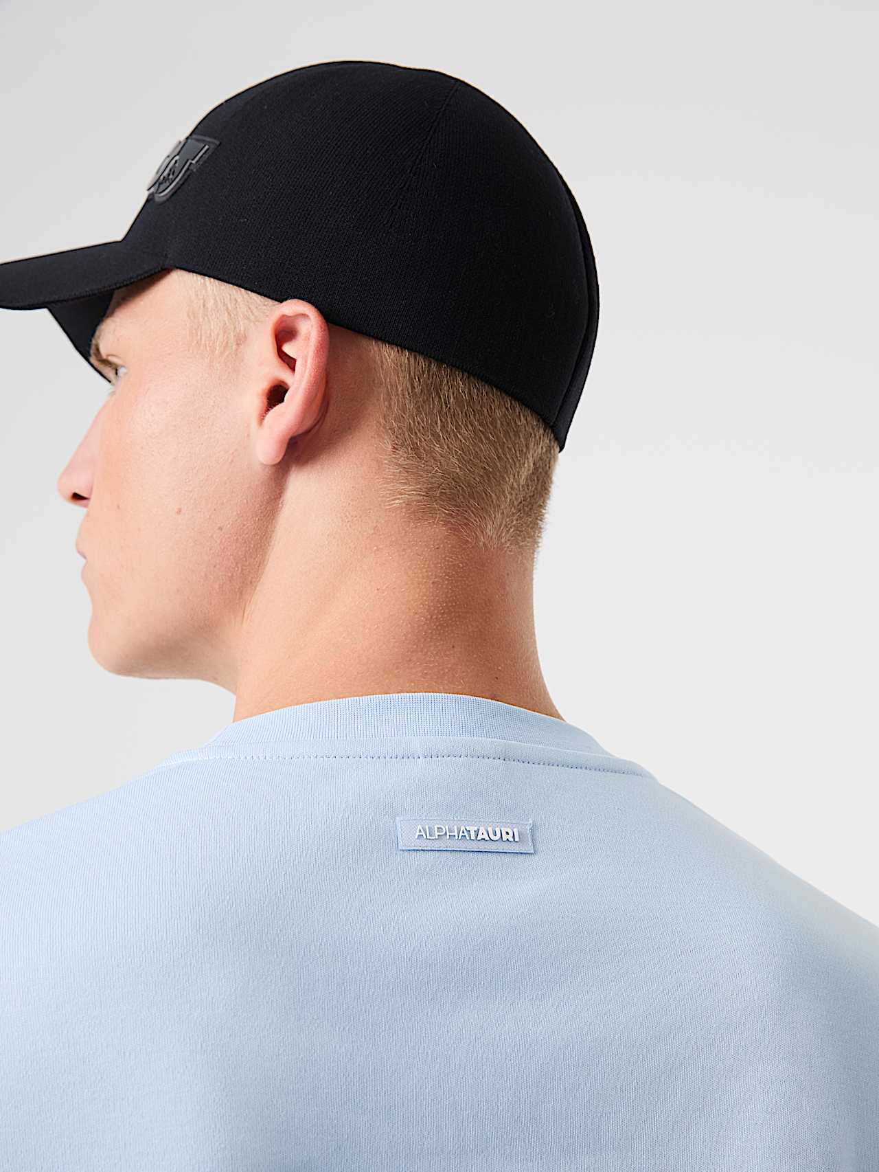 AlphaTauri | STAN V1.Y9.02 | Heavyweight Cotton Logo Longsleeve in Sky Blue for Men