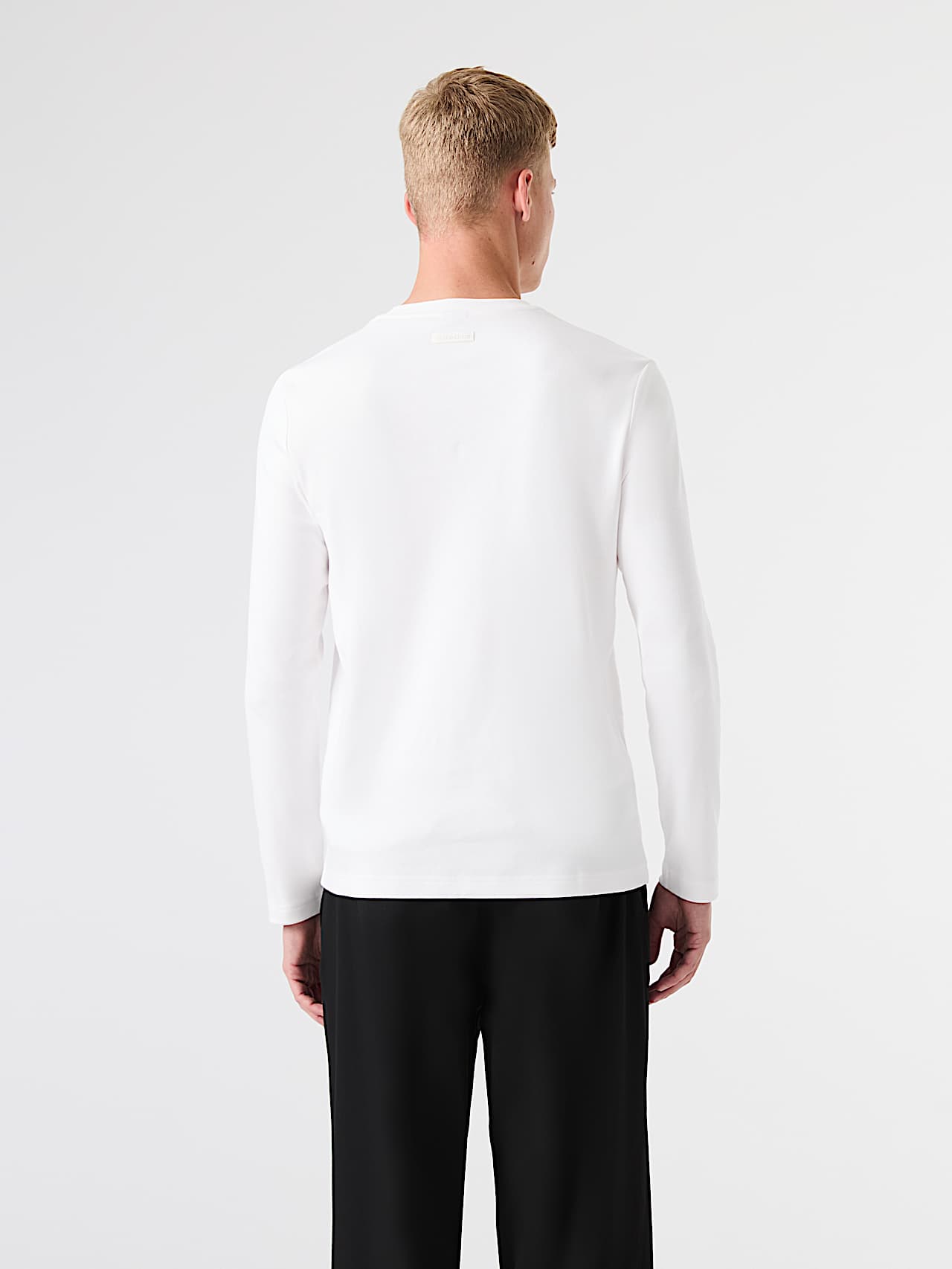 AlphaTauri | STAN V1.Y9.02 | Camiseta de manga larga de algodón grueso con logo in White for Hombre