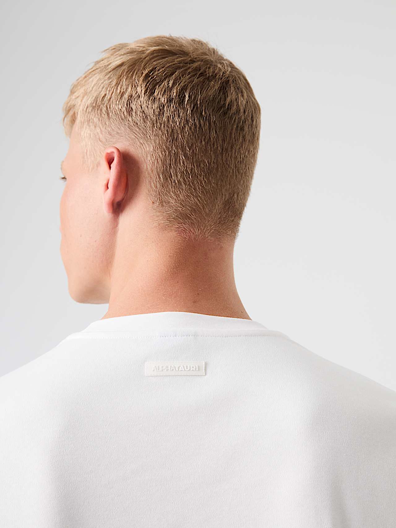 AlphaTauri | STAN V1.Y9.02 | Camiseta de manga larga de algodón grueso con logo in White for Hombre