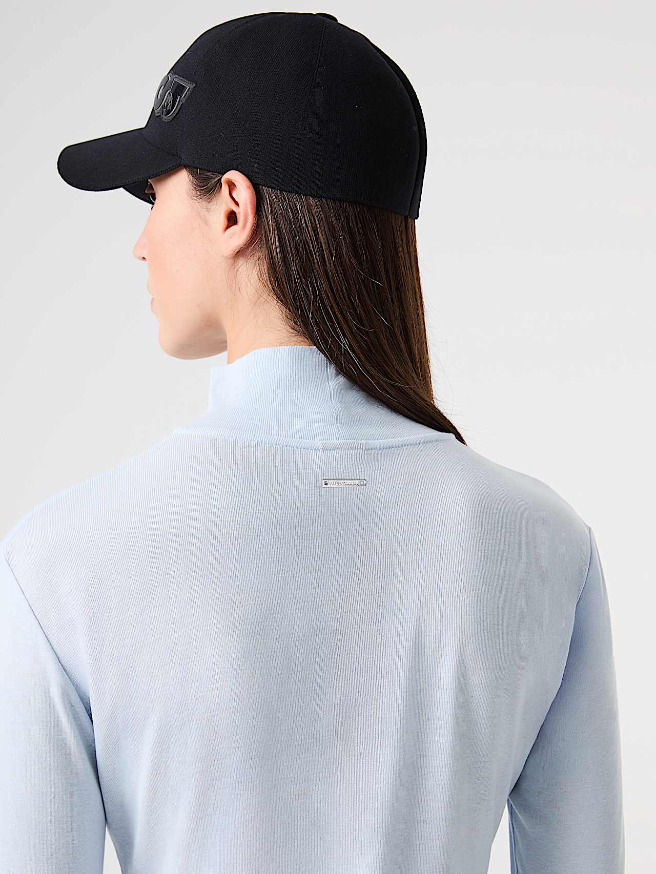 AlphaTauri | SUE V1.Y9.02 | Dolcevita a maniche lunghe vestibilità aderente in Sky Blue for Donna