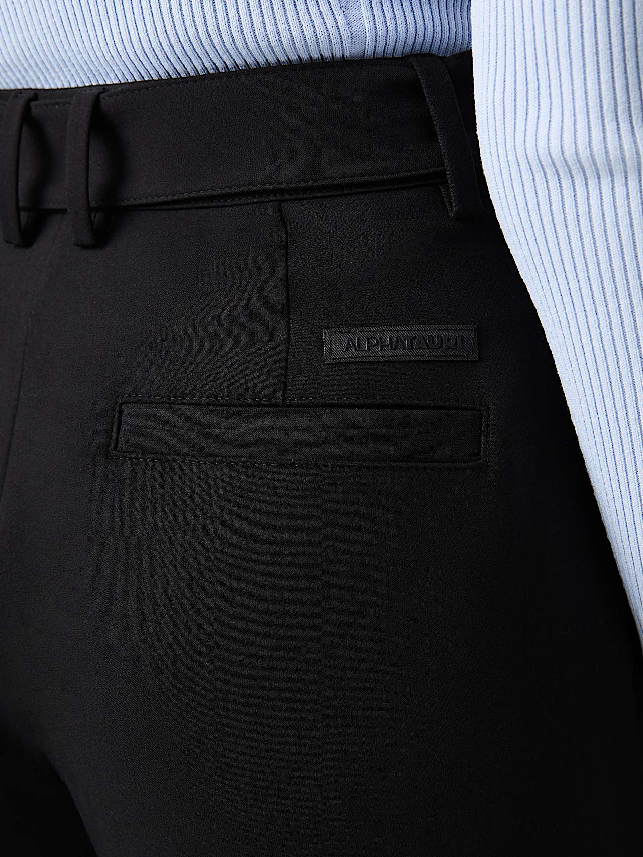 AlphaTauri | PIP V1.Y9.02 | Pantalon plissé coupe large avec ceinture in Black for Femme