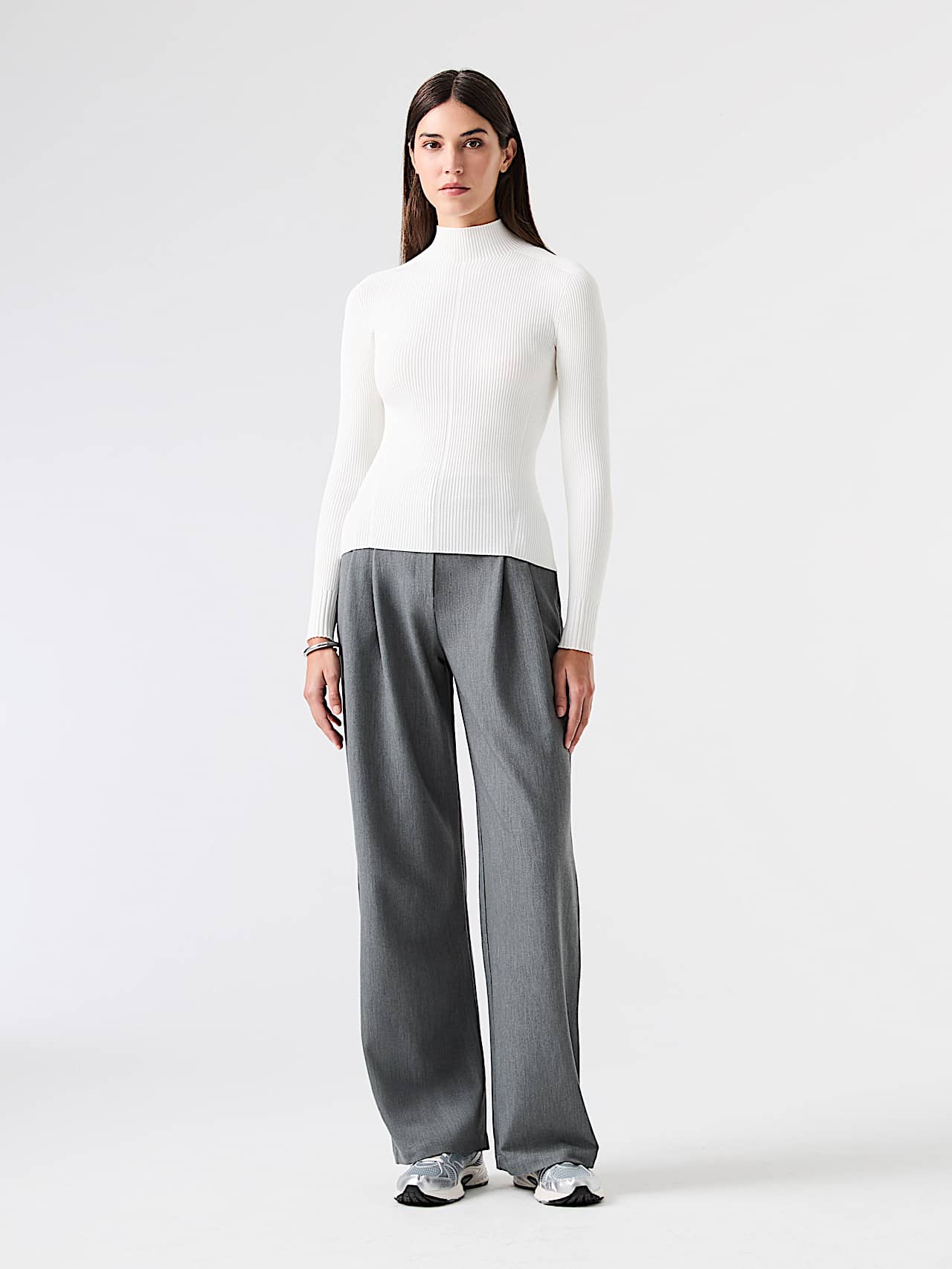 AlphaTauri | FIONA V1.Y9.02 | Jersey ligero de punto 3D con cuello alto in White for Mujer