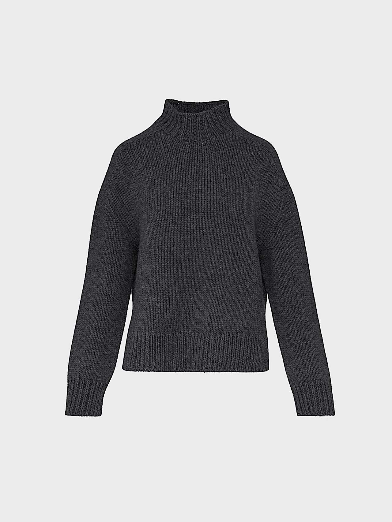 AlphaTauri | FAYE V1.Y9.02 | Jersey corto de punto grueso 3D in Dark Grey Melange for Mujer