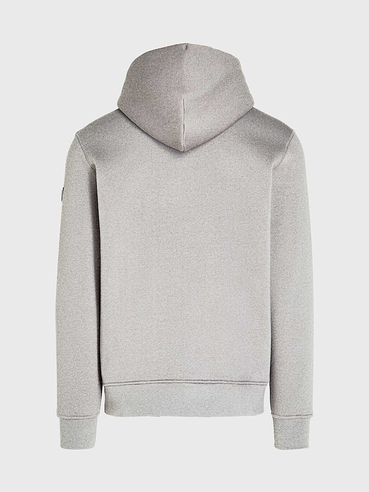 AlphaTauri | SHENO V2.Y8.02 | Signature Logo Hooded Sweat Jacket in Heather Grey for Hombre AlphaTauri | SHENO V2.Y8.02 | Signature Logo Hooded Sweat Jacket in Heather Grey for Hombre