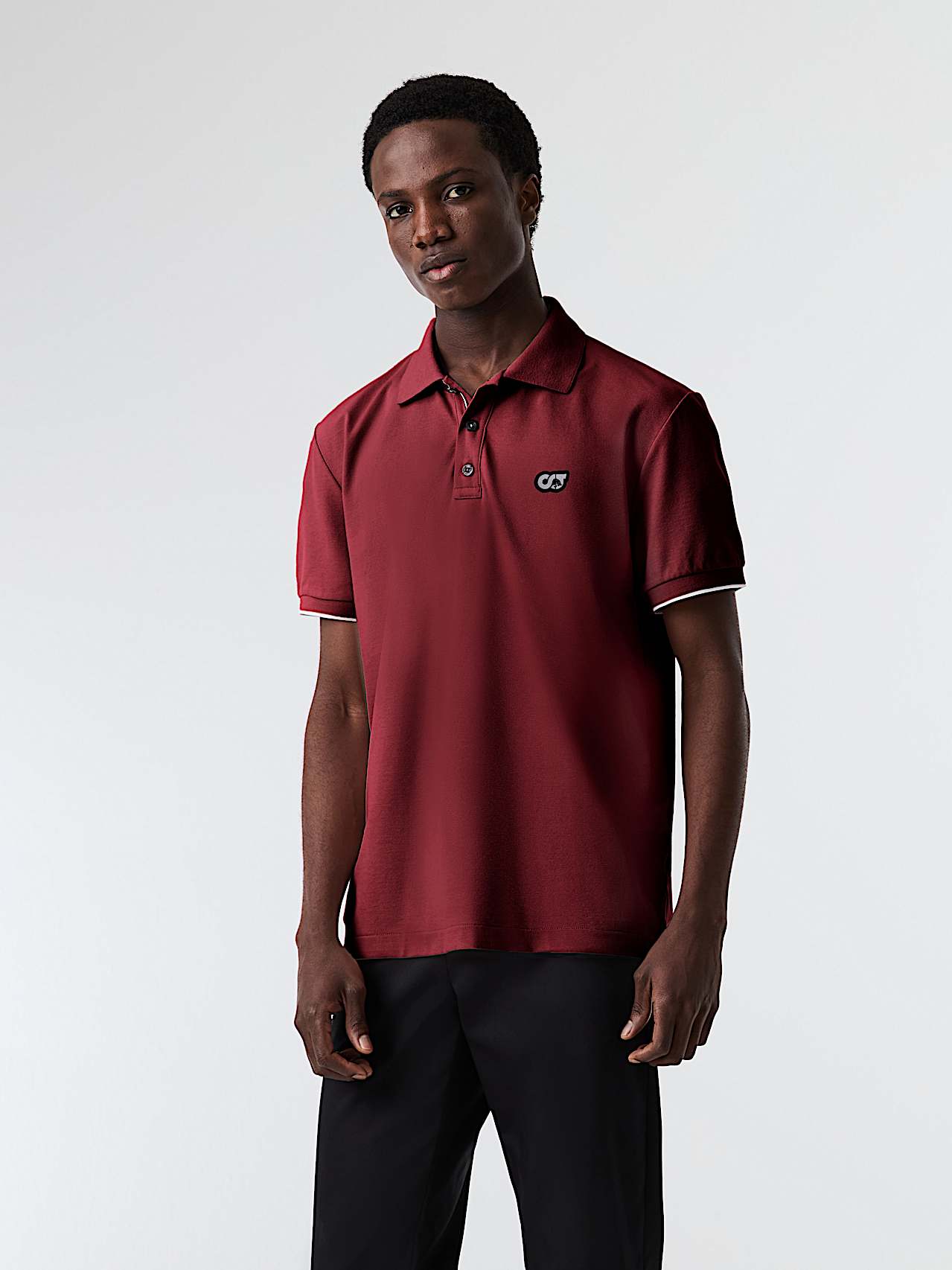 AlphaTauri | JUNX V2.Y9.01 | Piqué-Poloshirt in Dark Berry für Herren AlphaTauri | JUNX V2.Y9.01 | Piqué-Poloshirt in Dark Berry für Herren