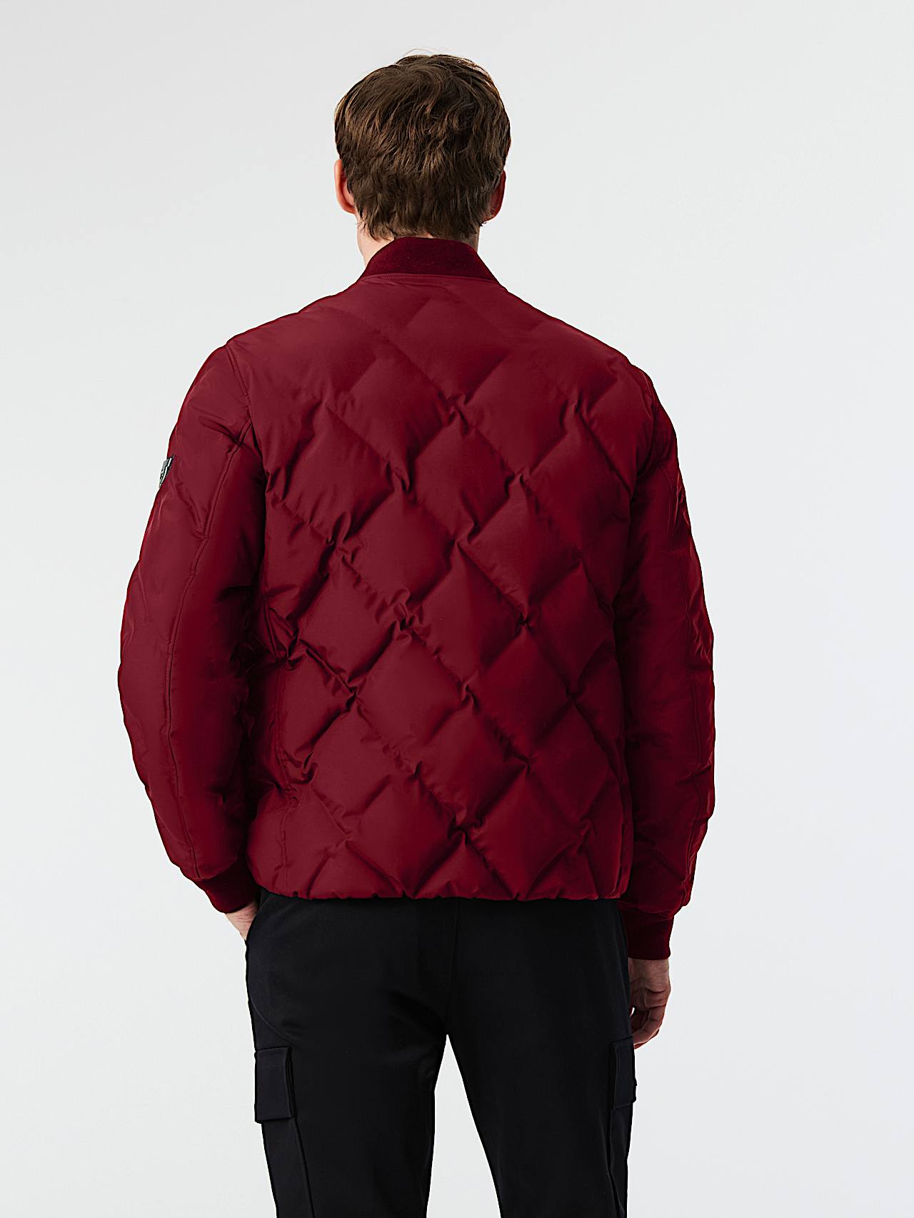 AlphaTauri | OCTAL V1.Y9.02 | Chaqueta bomber acolchada Primaloft® in Dark Berry for Hombre