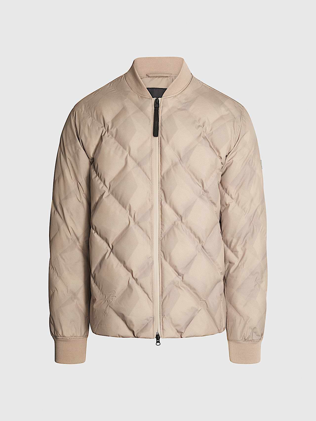 AlphaTauri | OCTAL V1.Y9.02 | Bomber in Primaloft® trapuntato in Silver Beige for Uomo