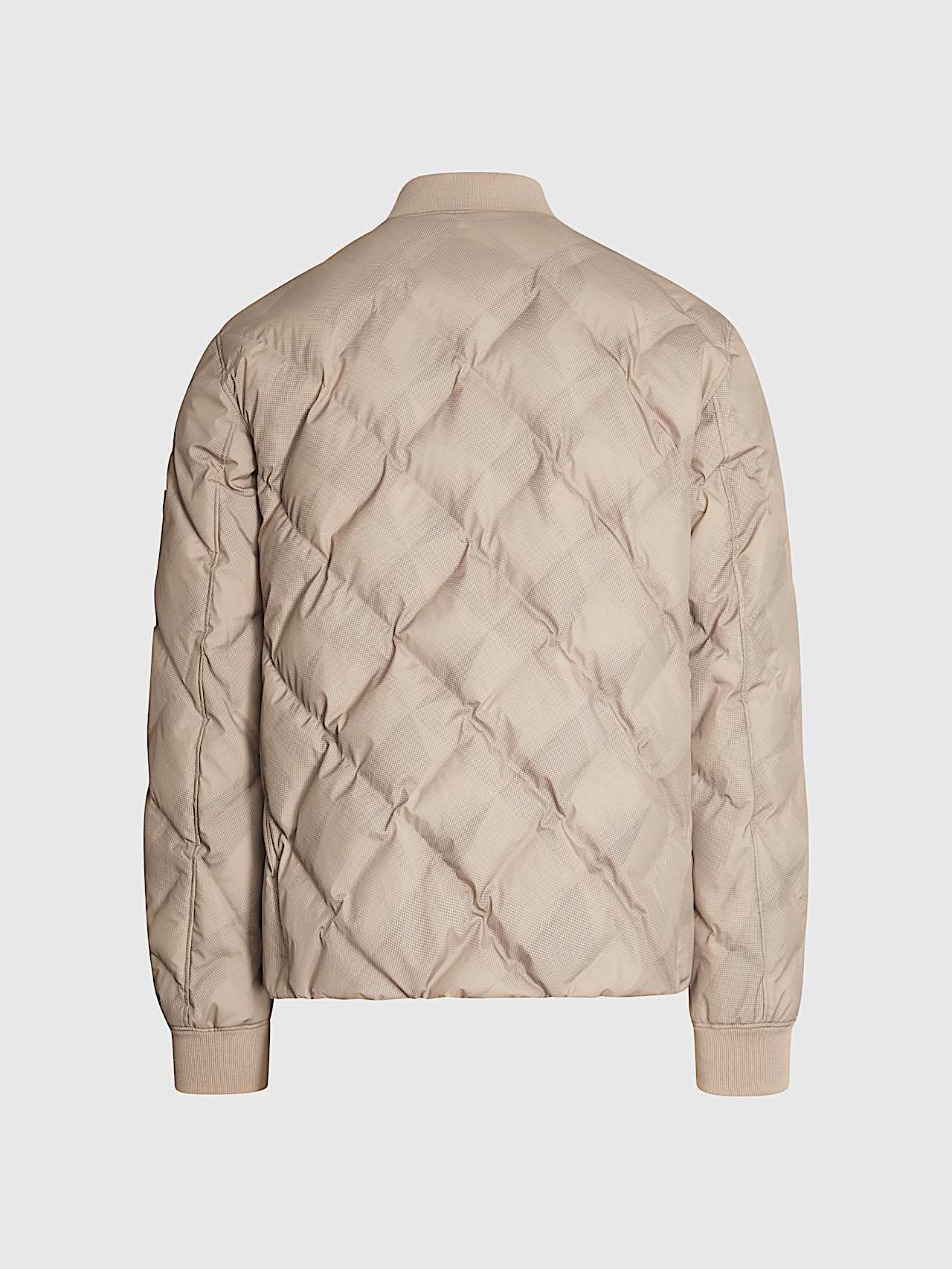 AlphaTauri | OCTAL V1.Y9.02 | Bomber in Primaloft® trapuntato in Silver Beige for Uomo