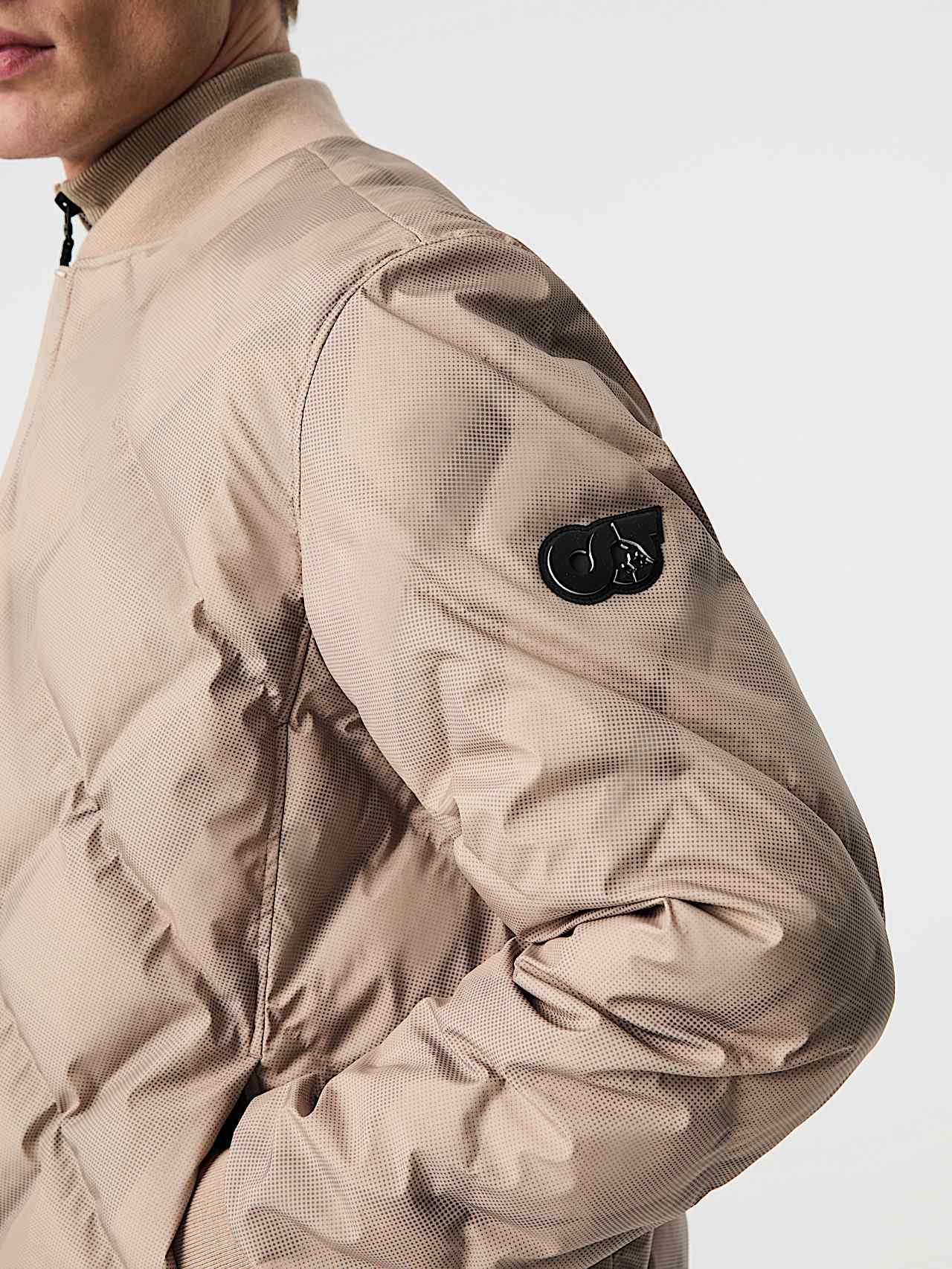 AlphaTauri | OCTAL V1.Y9.02 | Bomber in Primaloft® trapuntato in Silver Beige for Uomo