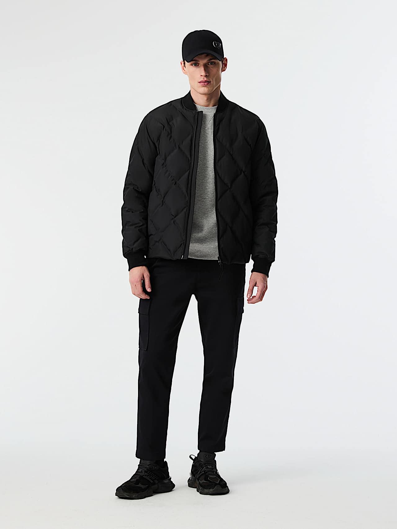 AlphaTauri | OCTAL V1.Y9.02 | Bomber in Primaloft® trapuntato in Black for Uomo