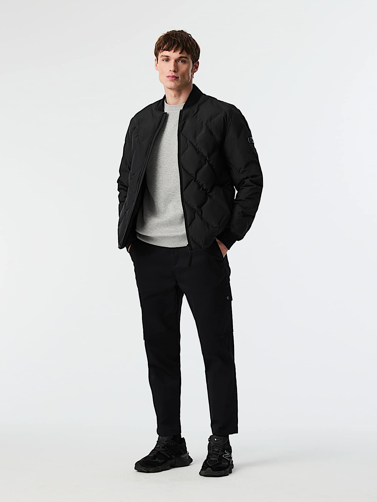 AlphaTauri | OCTAL V1.Y9.02 | Bomber in Primaloft® trapuntato in Black for Uomo