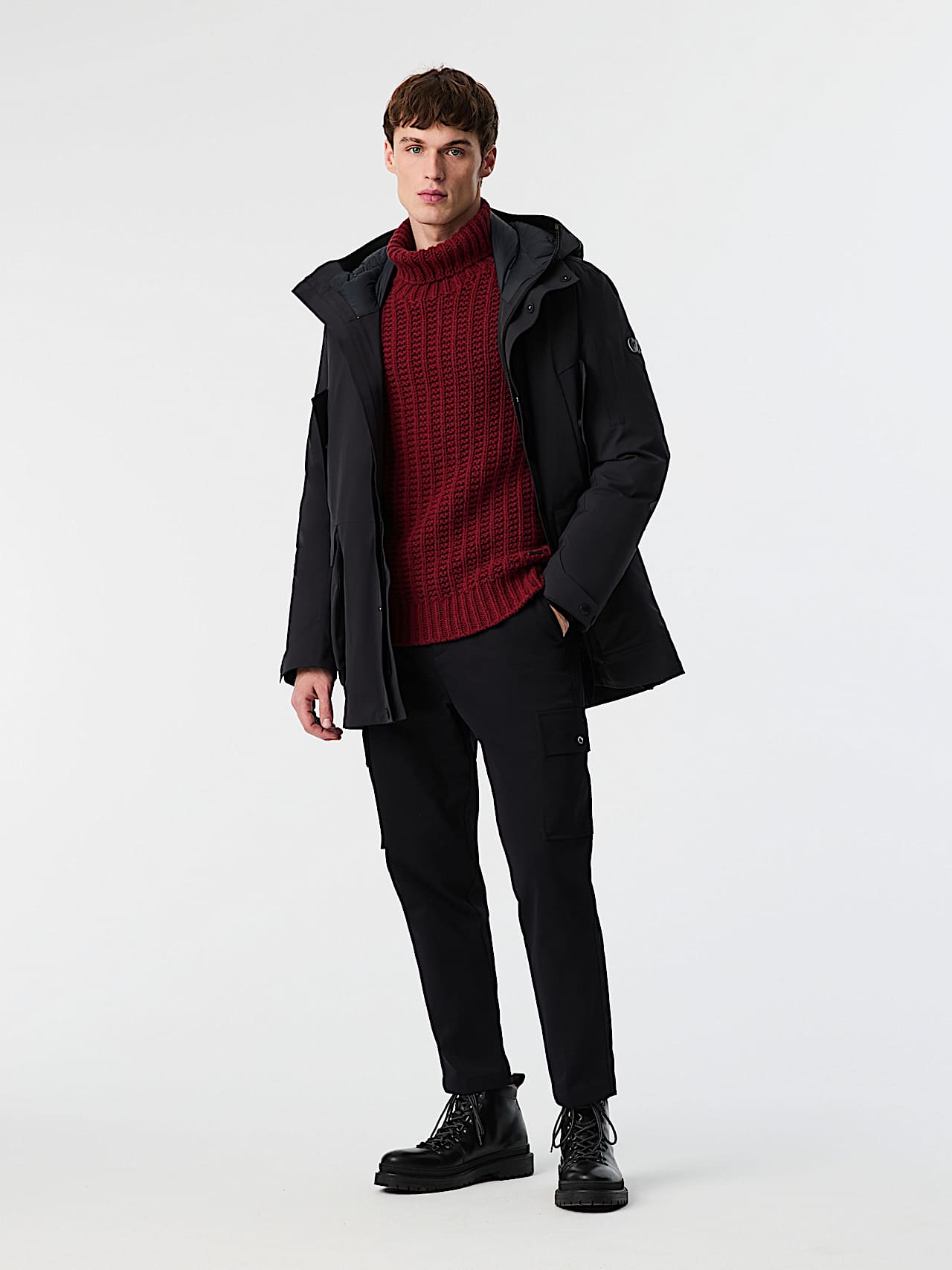 AlphaTauri | ONYX V1.Y9.02 | Parka impermeabile Tauroshield in Black for Uomo