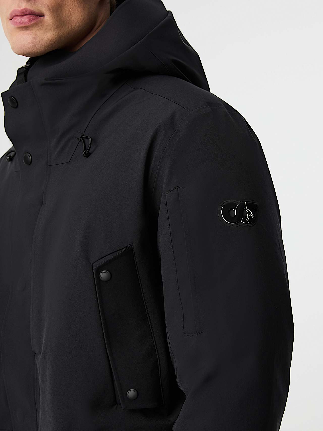 AlphaTauri | ONYX V1.Y9.02 | Parka impermeabile Tauroshield in Black for Uomo