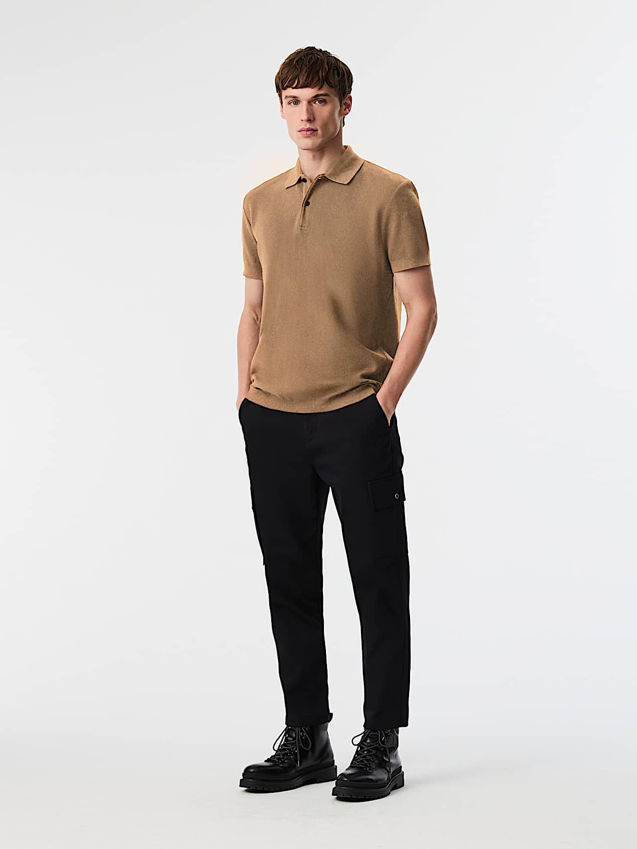 AlphaTauri | JEMMA V1.Y9.02 | Polo de piqué in Camel for Hombre