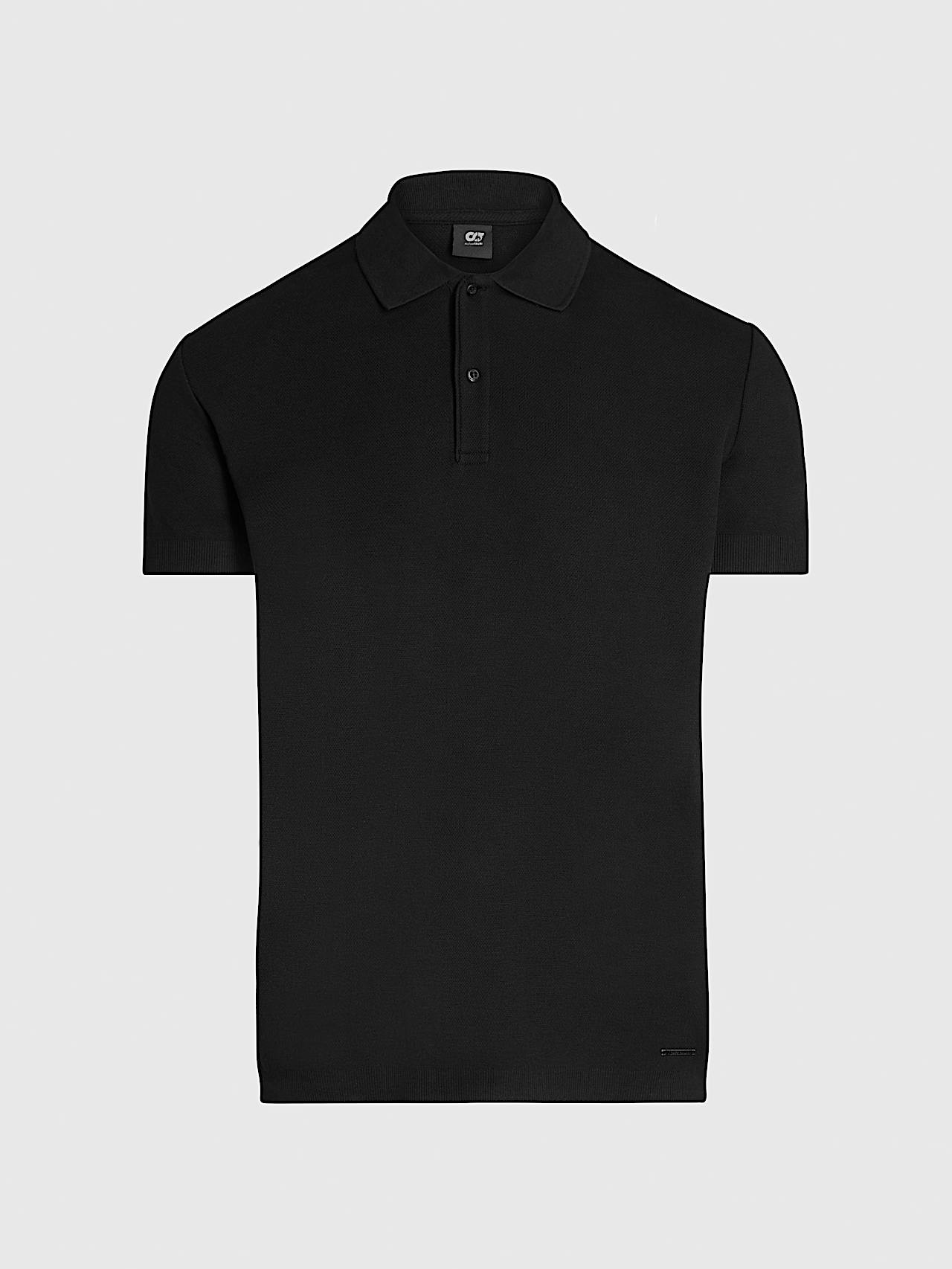 AlphaTauri | JEMMA V1.Y9.02 | Piqué Polo-Shirt in Black for Hombre AlphaTauri | JEMMA V1.Y9.02 | Piqué Polo-Shirt in Black for Hombre