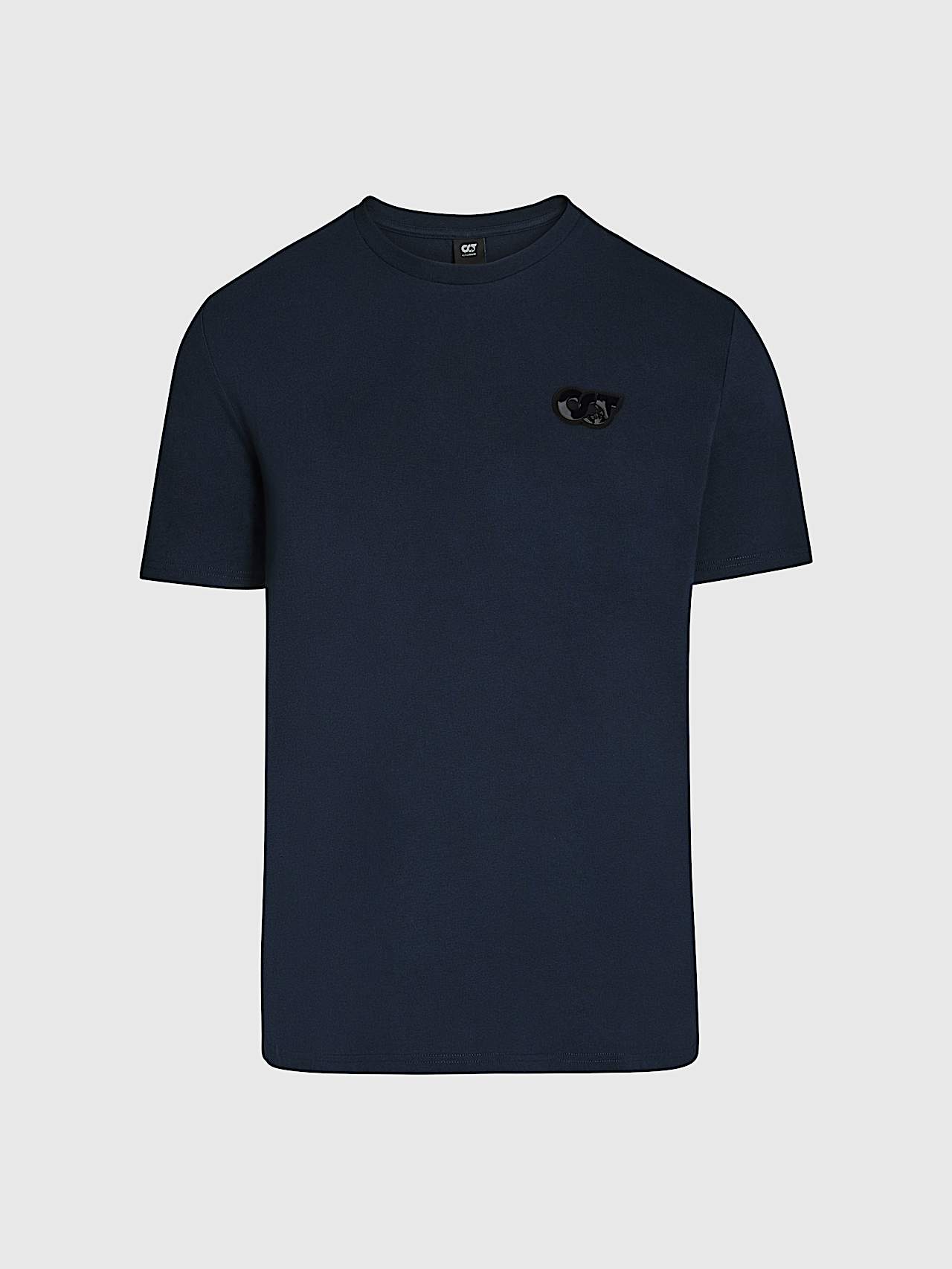AlphaTauri | JOTTA V2.Y9.02 | Organic Cotton Logo T-Shirt in Dark Navy for Homme AlphaTauri | JOTTA V2.Y9.02 | Organic Cotton Logo T-Shirt in Dark Navy for Homme