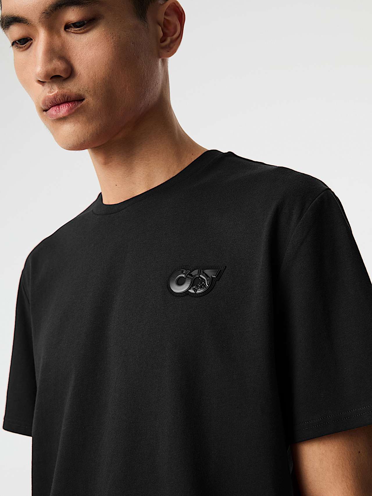 AlphaTauri | JOTTA V2.Y9.02 | Organic Cotton Logo T-Shirt in Black for Men