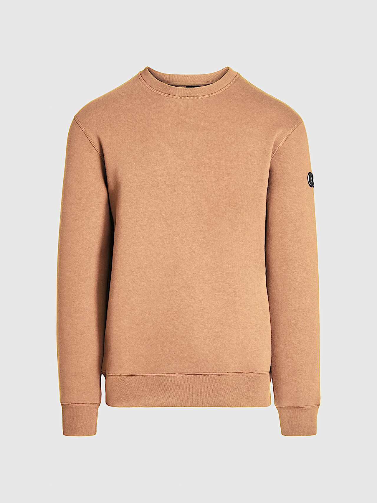 AlphaTauri | SERUA V3.Y9.02 | Signature Logo Crewneck Sweatshirt in Camel for Hombre AlphaTauri | SERUA V3.Y9.02 | Signature Logo Crewneck Sweatshirt in Camel for Hombre