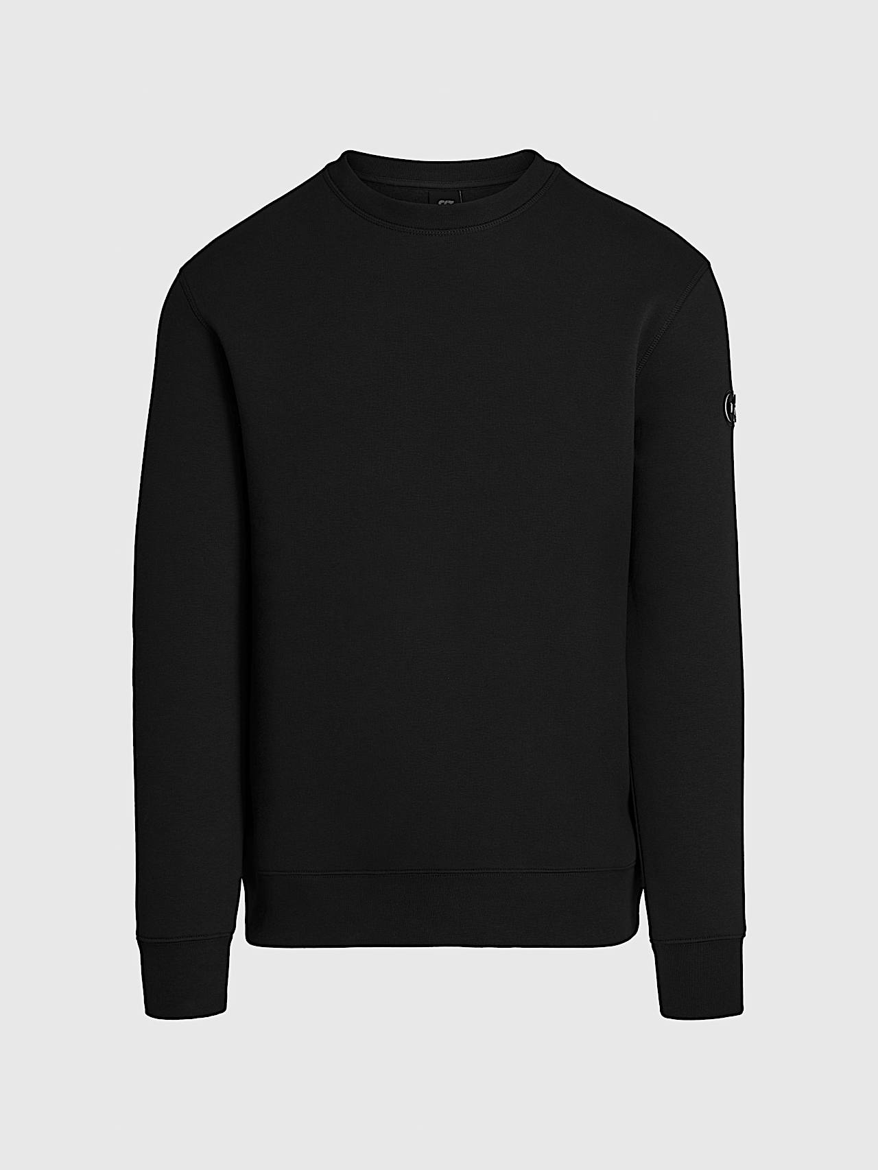 AlphaTauri | SERUA V3.Y9.02 | Signature Logo Crewneck Sweatshirt in Black for Hombre AlphaTauri | SERUA V3.Y9.02 | Signature Logo Crewneck Sweatshirt in Black for Hombre