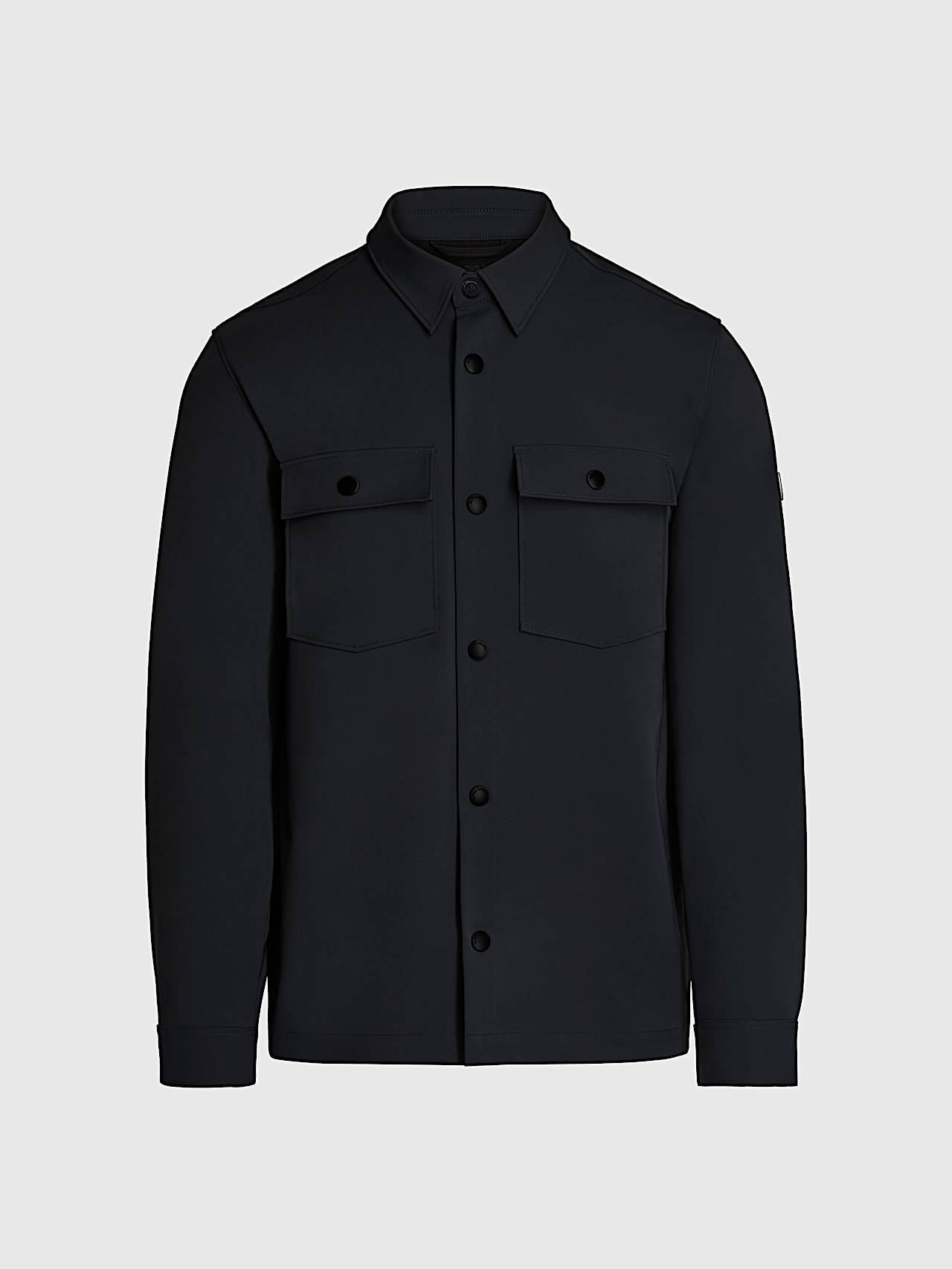 AlphaTauri | WARA V1.Y9.02 | Soft-Shell Overshirt with 2-Way-Stretch in Black for Men