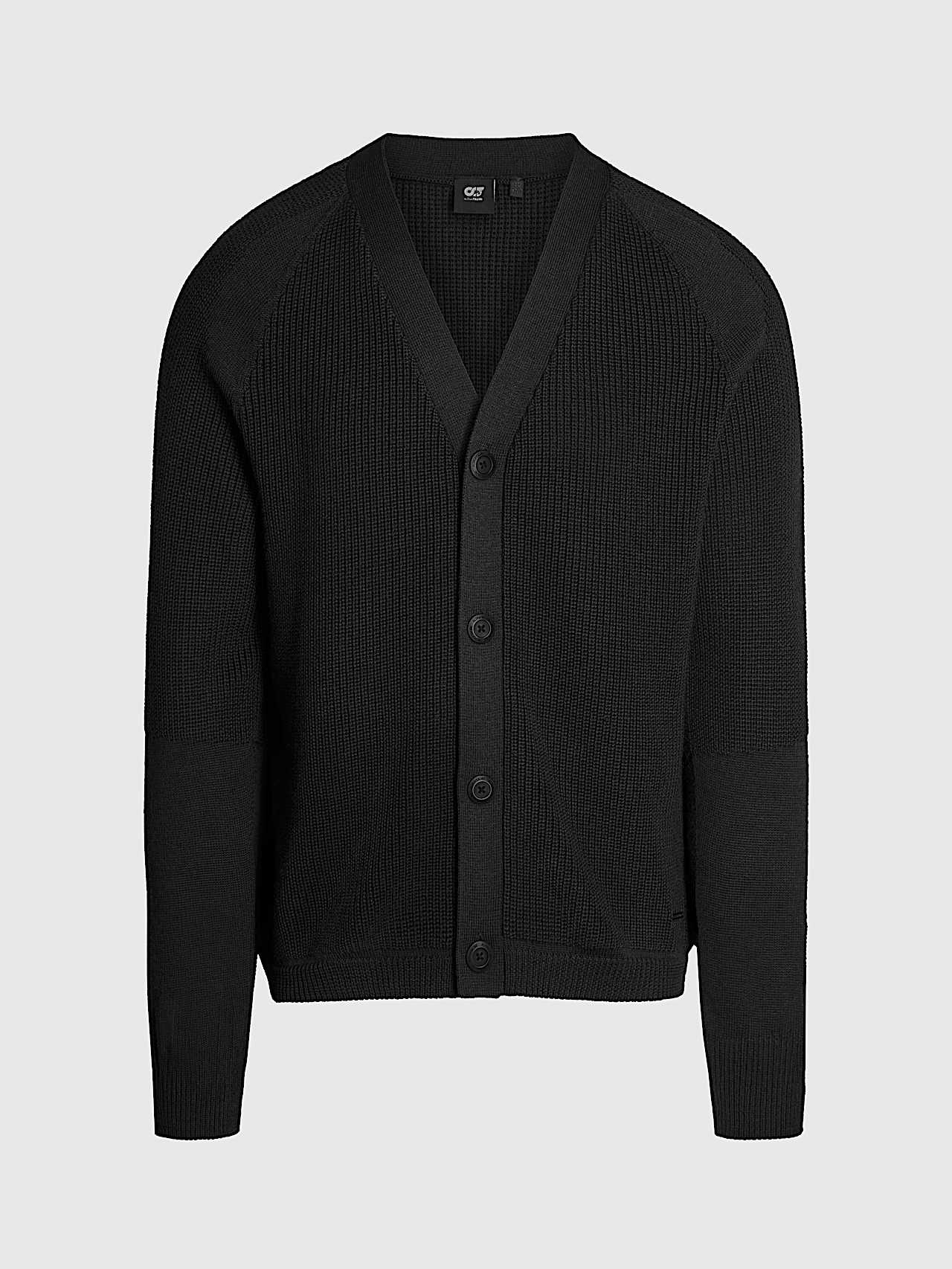 AlphaTauri | FARPO V1.Y9.02 | Cárdigan sin costuras de punto 3D in Black for Hombre