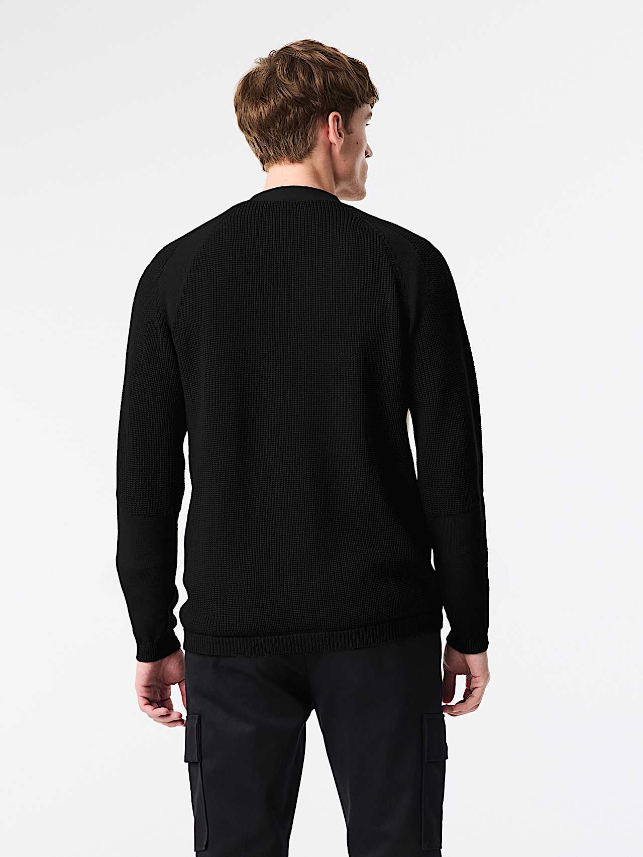 AlphaTauri | FARPO V1.Y9.02 | Cárdigan sin costuras de punto 3D in Black for Hombre