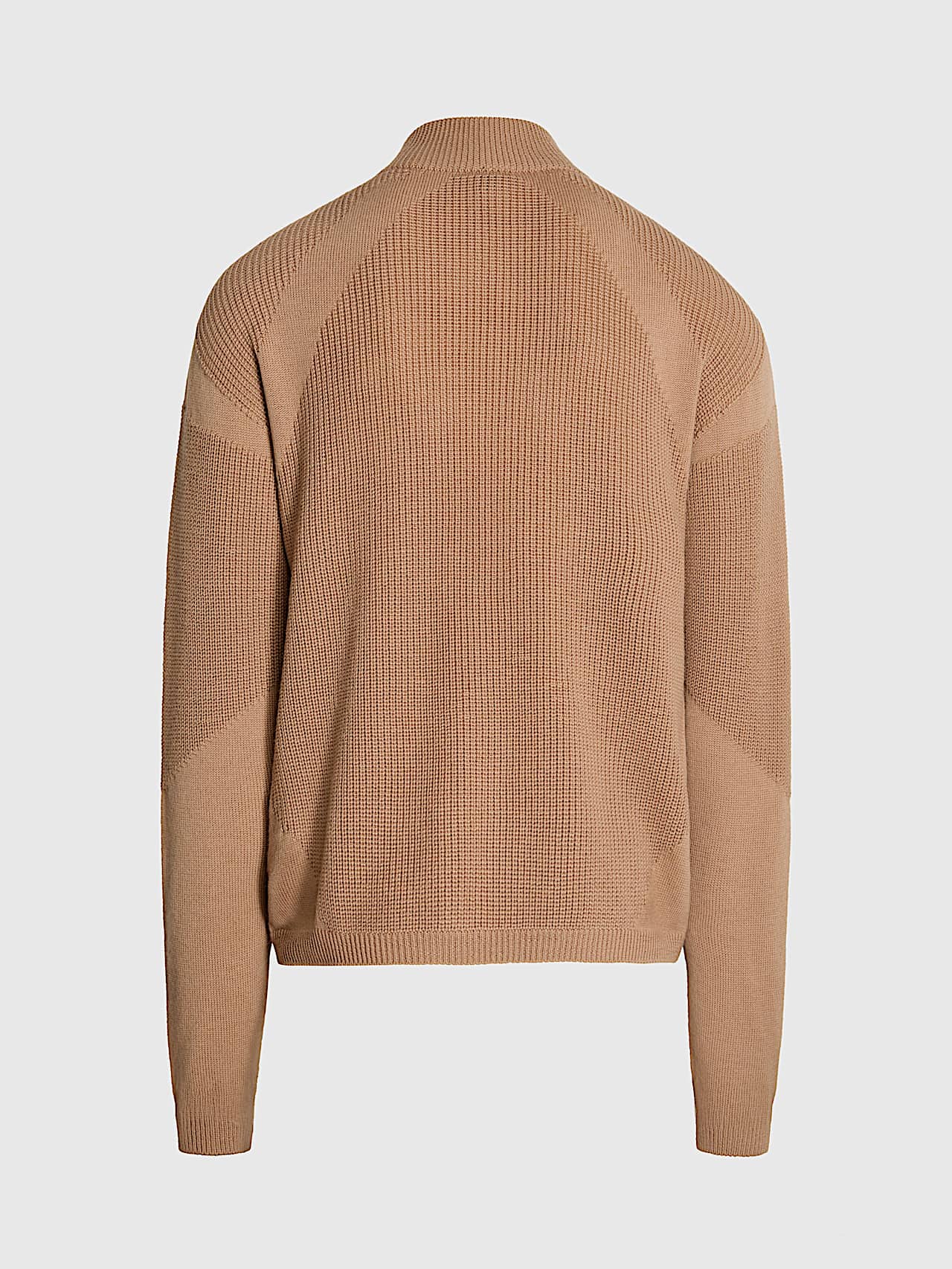 AlphaTauri | FLINT V1.Y9.02 | Sweat-shirt à demi-fermeture zippée sans couture en maille 3D in Camel for Homme