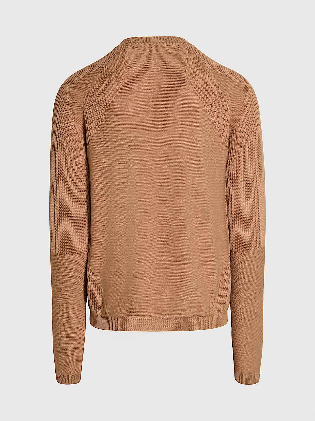 AlphaTauri | FLEUR V1.Y9.02 | Jersey de cuello redondo de punto 3D sin costuras in Camel for Hombre