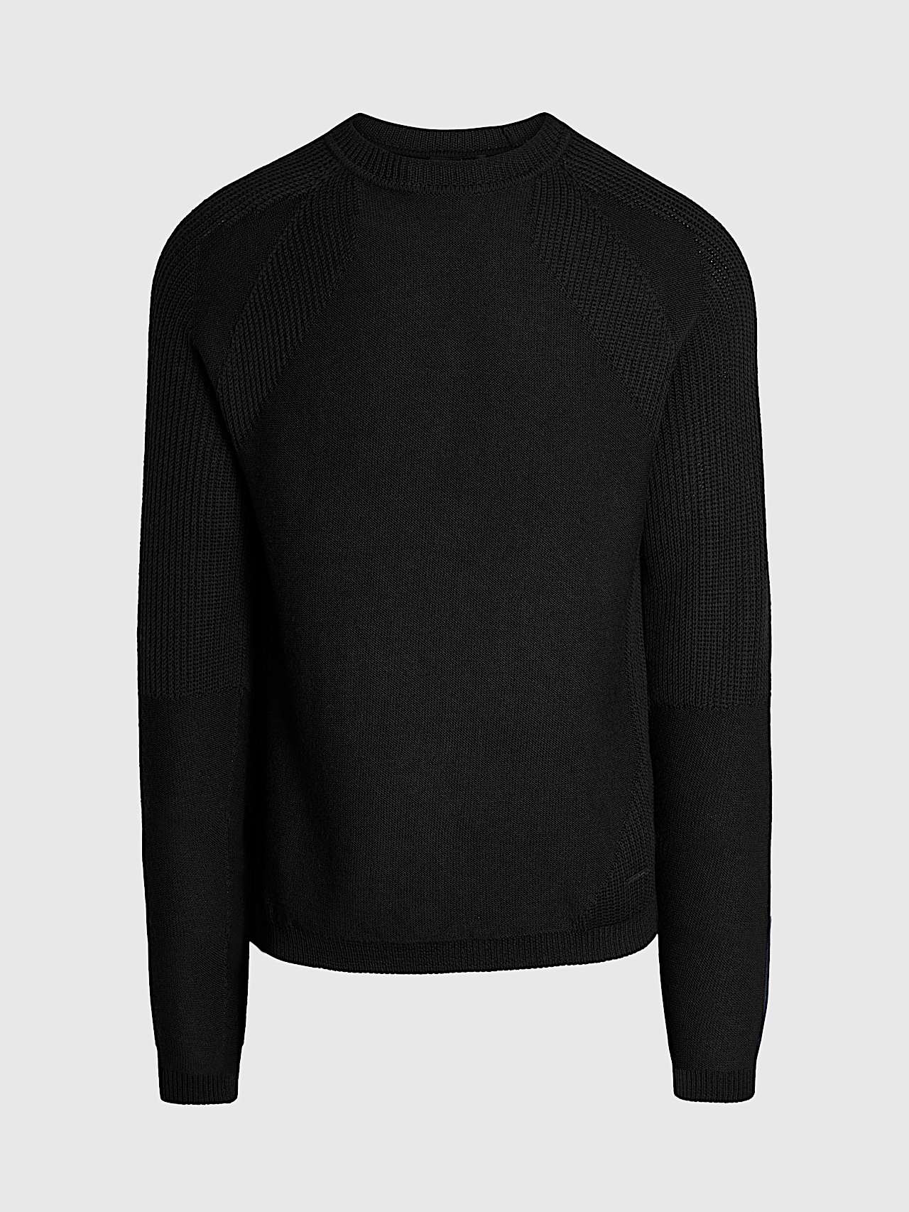 AlphaTauri | FLEUR V1.Y9.02 | Maglione girocollo in maglia 3D senza cuciture in Black for Uomo