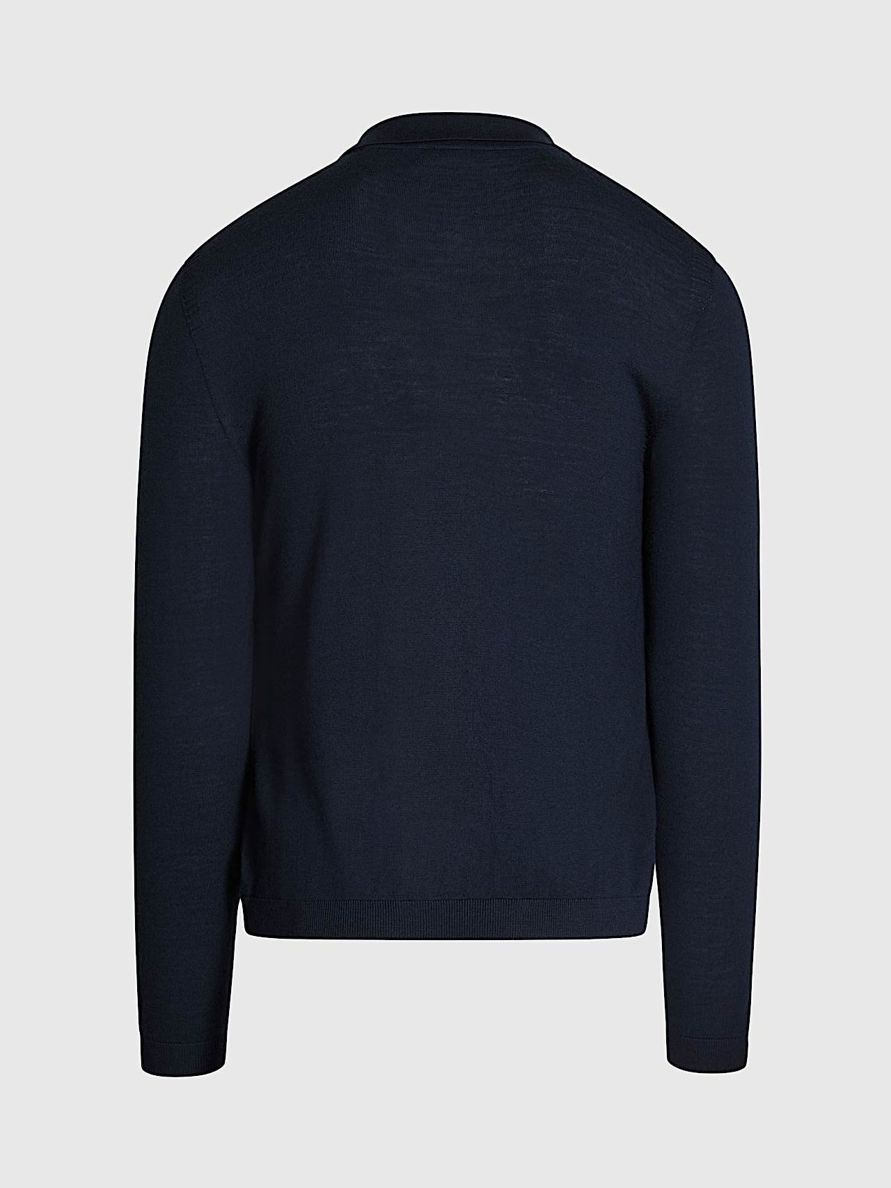 AlphaTauri | FYON V1.Y9.02 | Seamless 3D Knit Wool Polo Neck Sweater in Dark Navy for Hombre AlphaTauri | FYON V1.Y9.02 | Seamless 3D Knit Wool Polo Neck Sweater in Dark Navy for Hombre