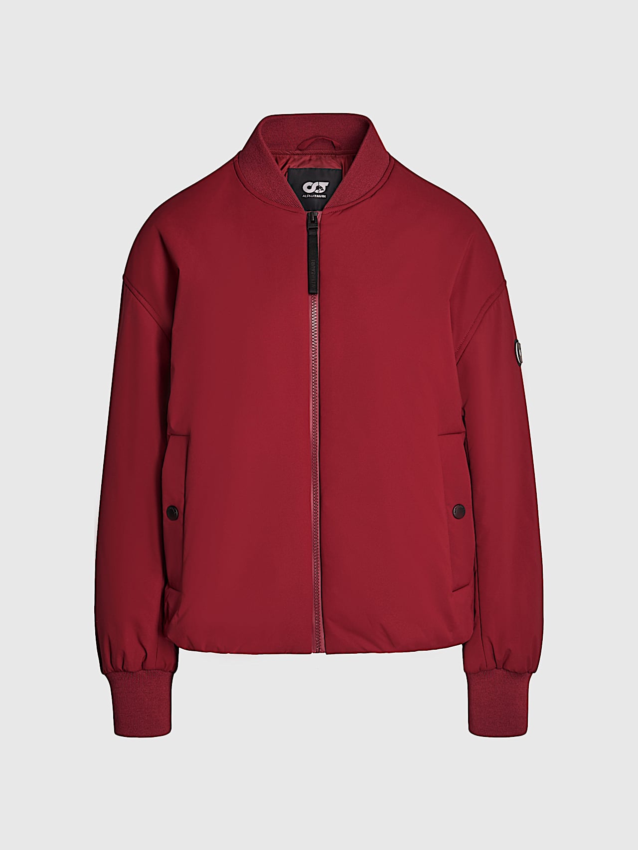 AlphaTauri | OVLY V1.Y9.02 | Wasserabweisende PrimaLoft® Bomberjacke in Dark Berry für Damen